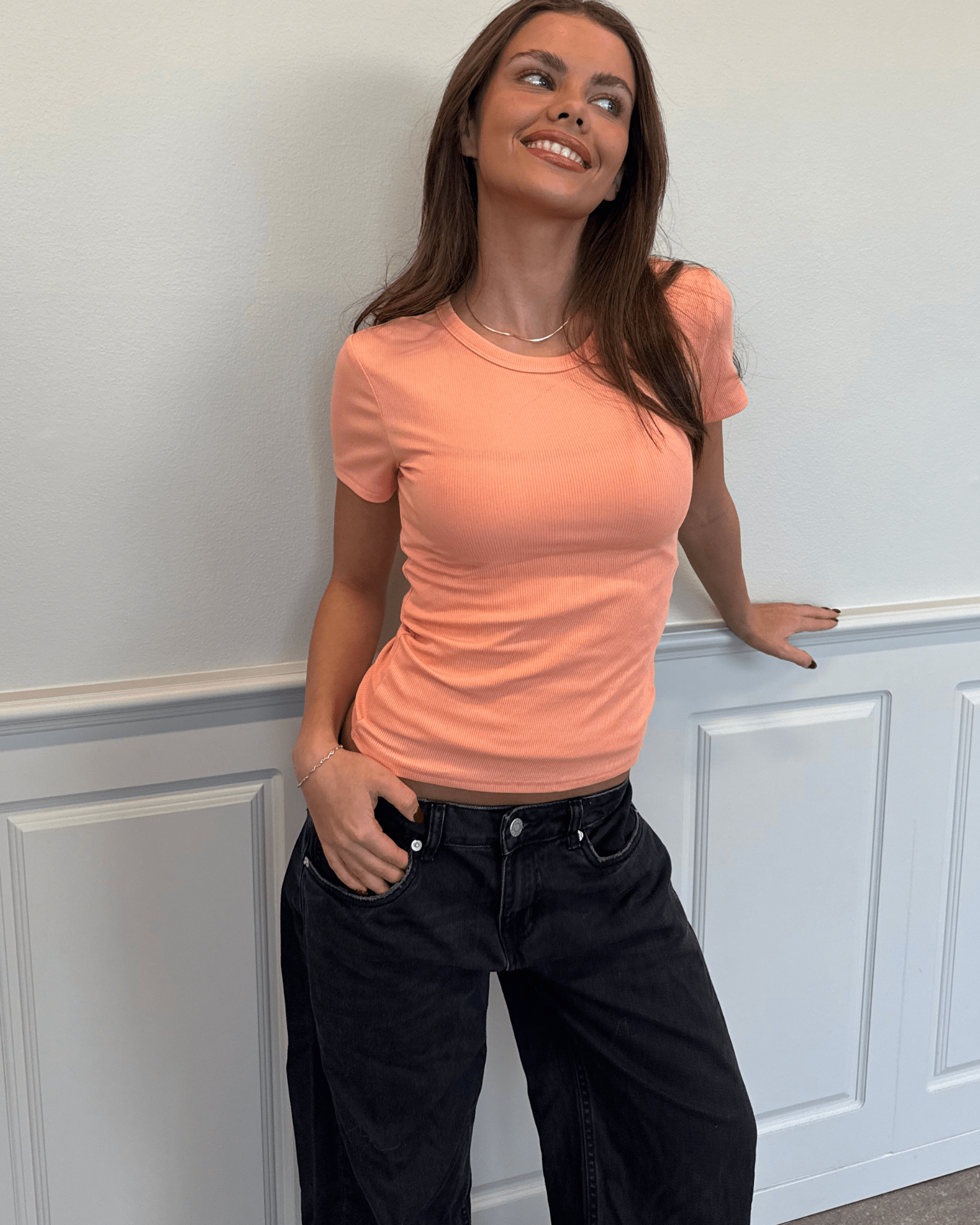 TILDE Kurzarm-T-Shirt - Koralle