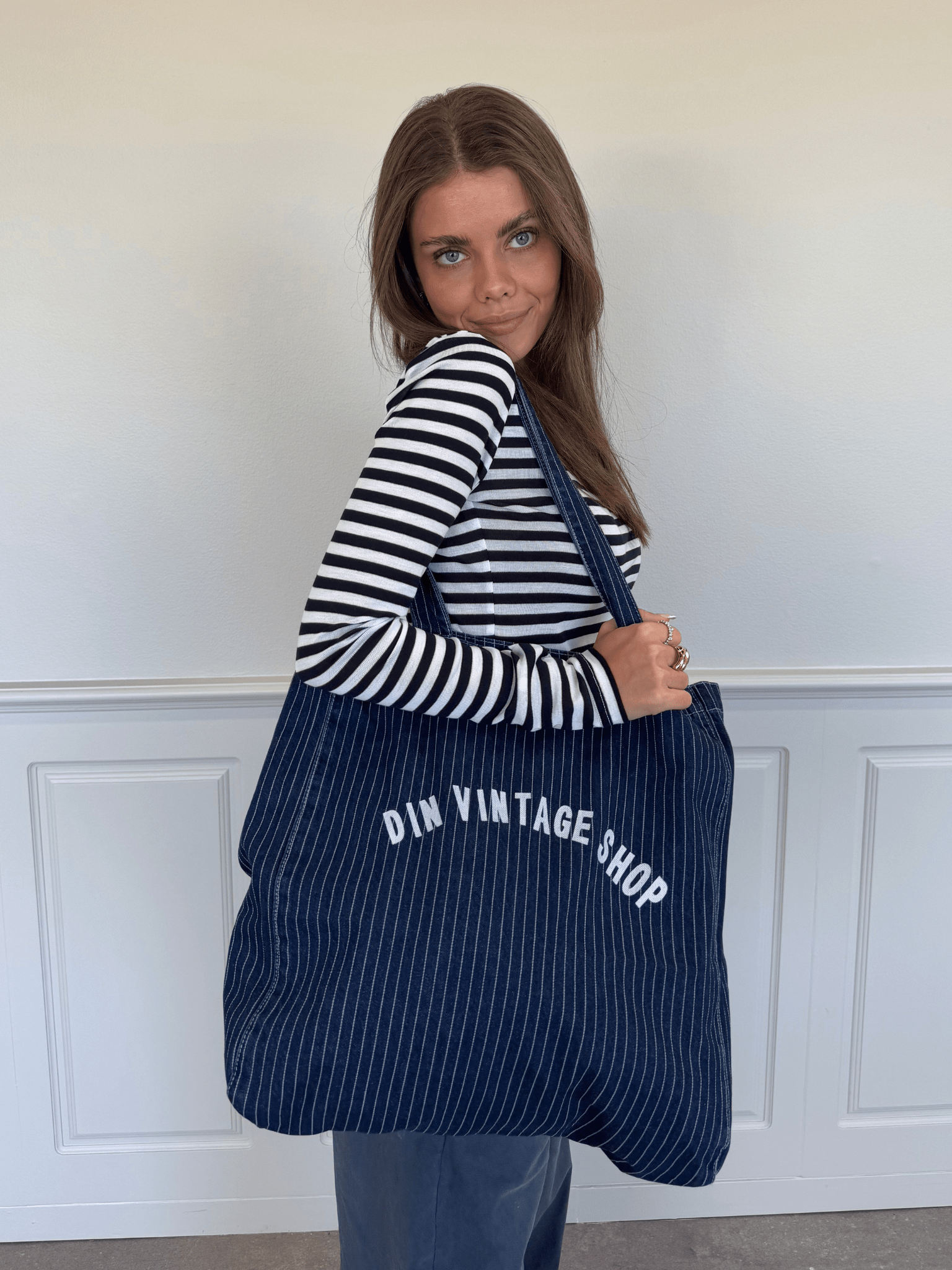 TOTEBAG - DARK STRIPE