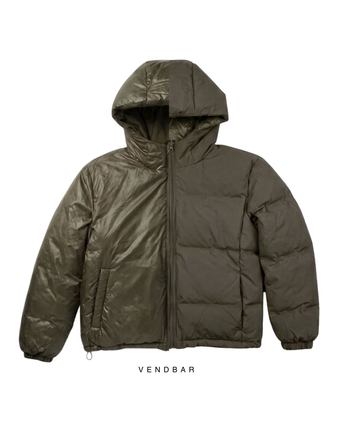 ALMA DOWN JACKET i army – billede 3