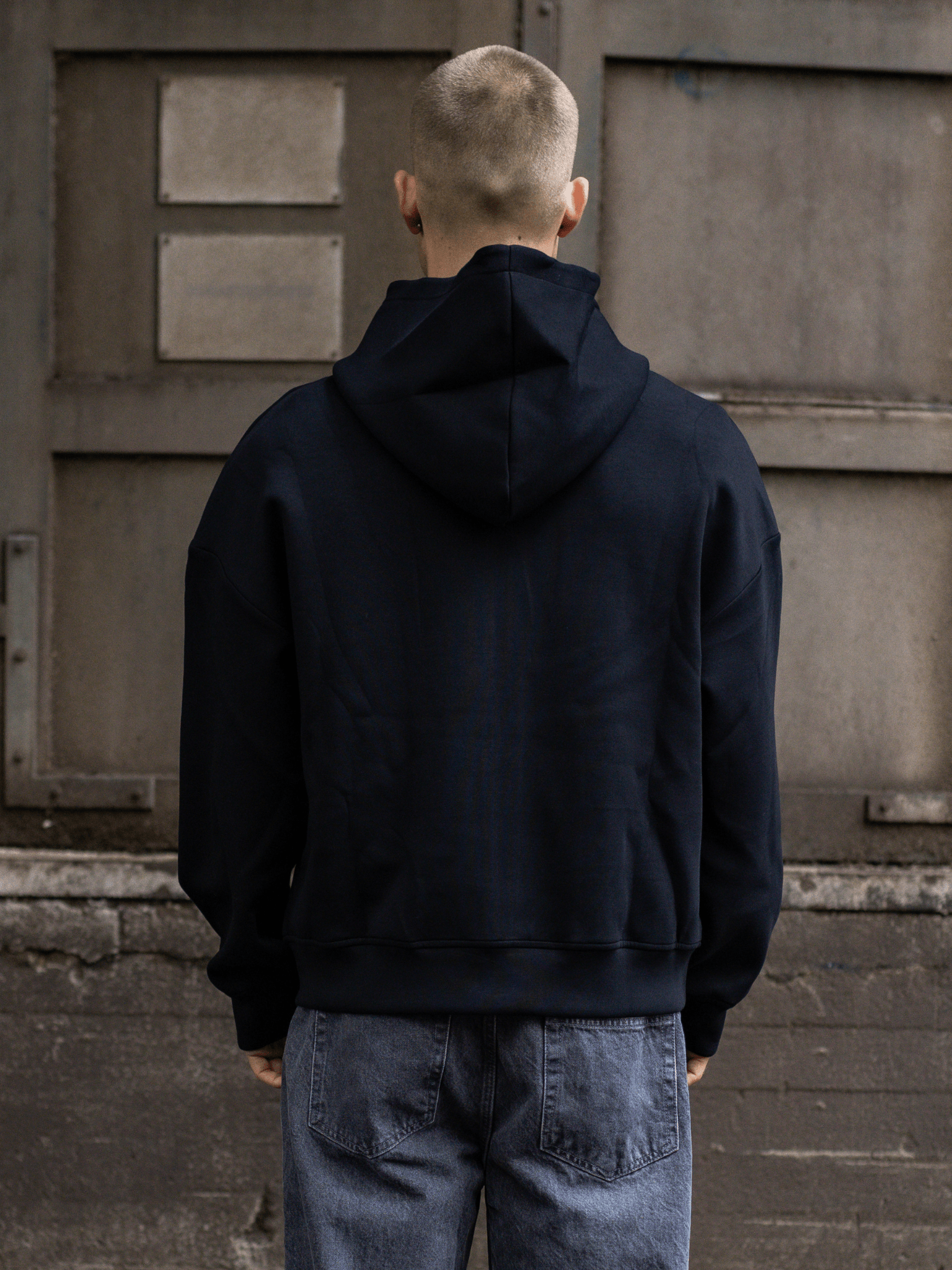 ASH SCUBA ZIP HOODIE - BLACK