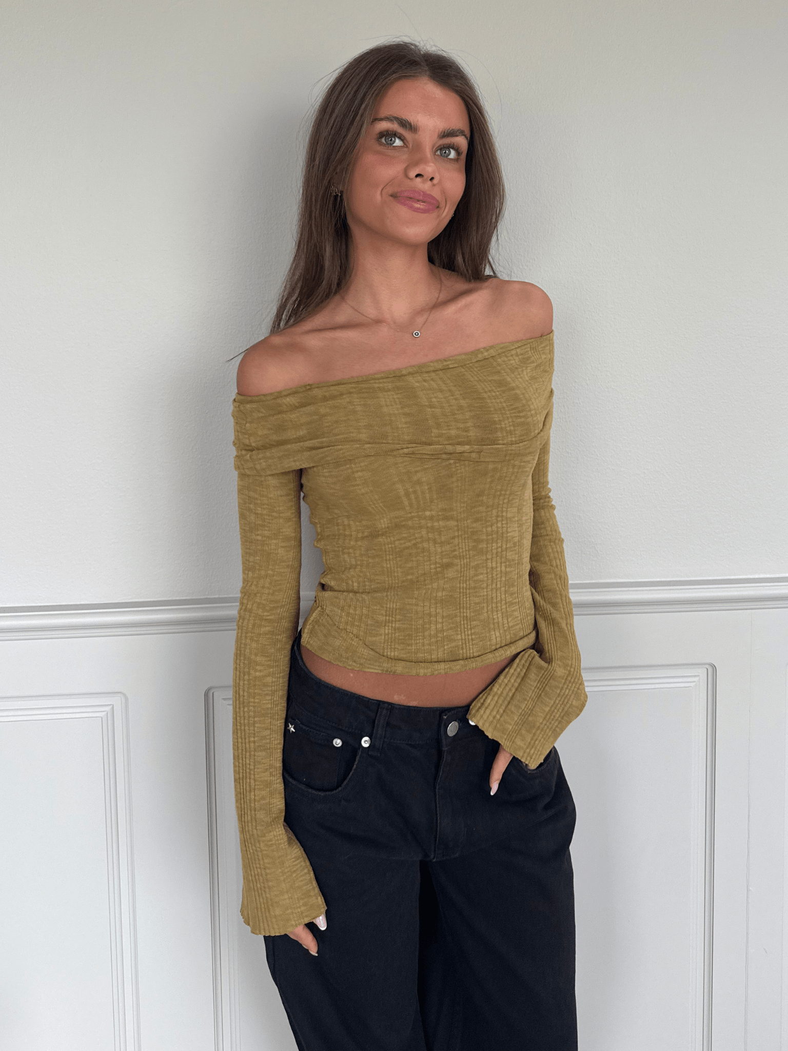 MELANIE TOP - MATCHA GREEN
