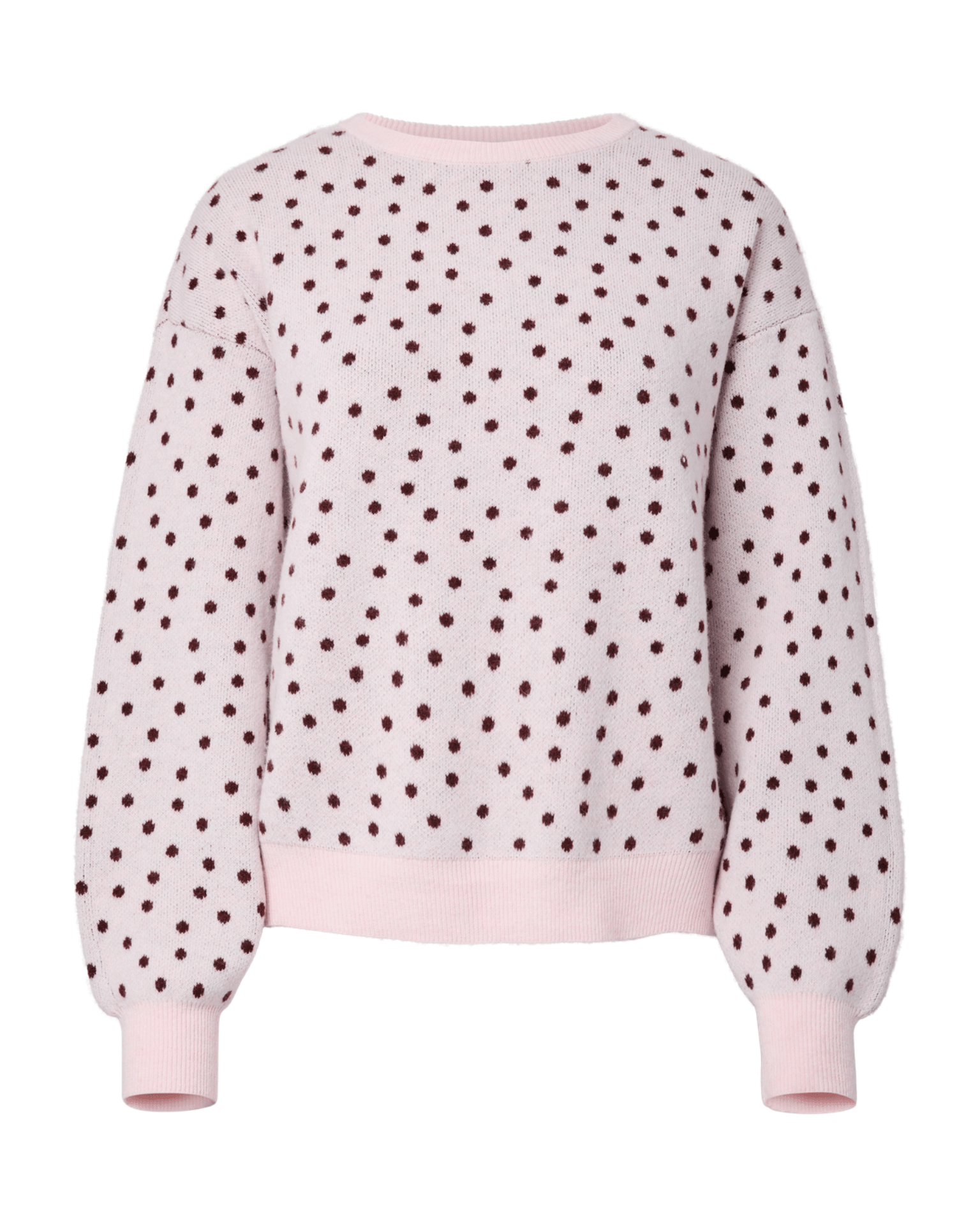 NANCY DOT STRIK - ROSEATE / WINE DOTS
