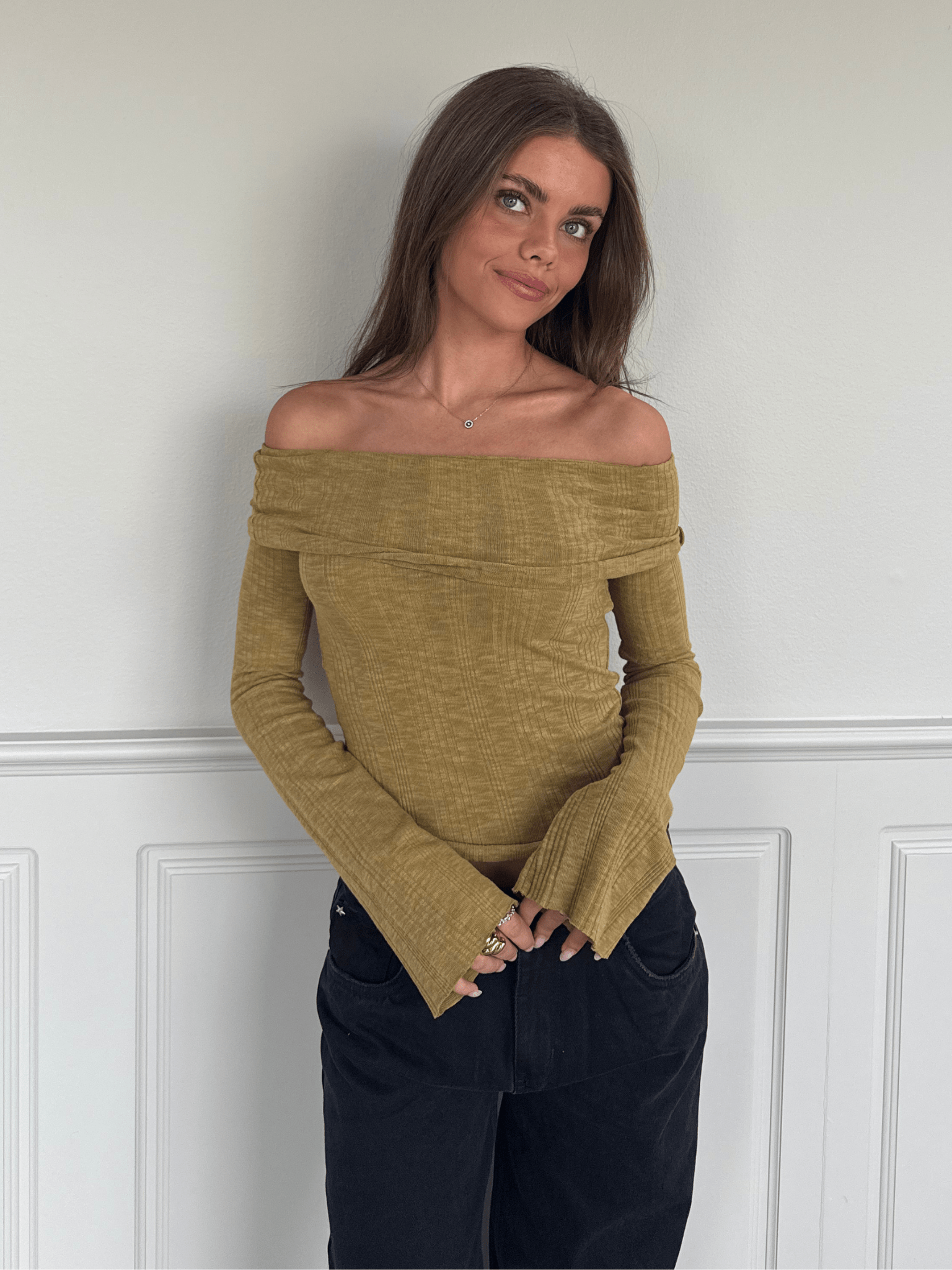 MELANIE TOP - MATCHA GREEN