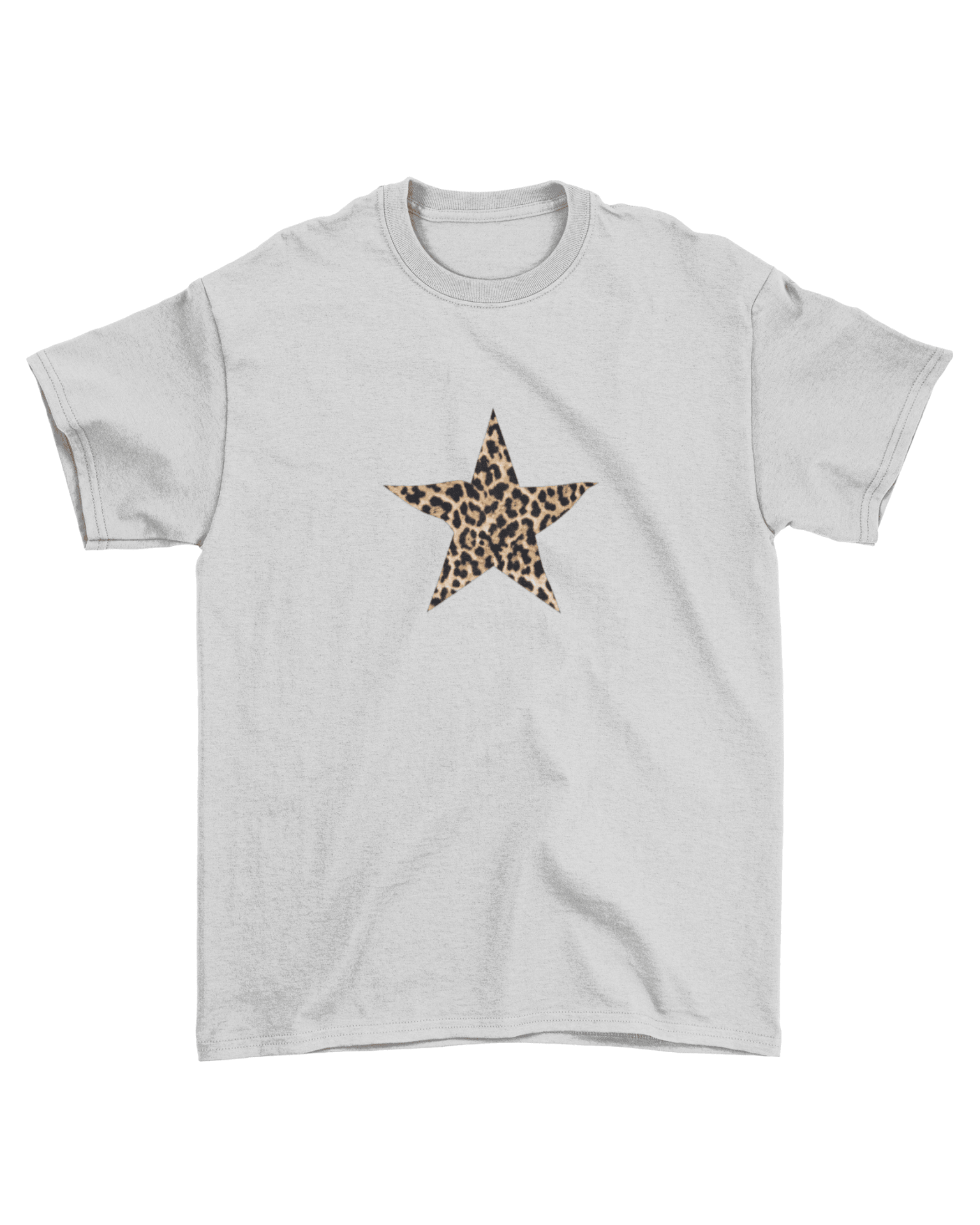 BROWN LEOSTAR BABY TEE - GREY