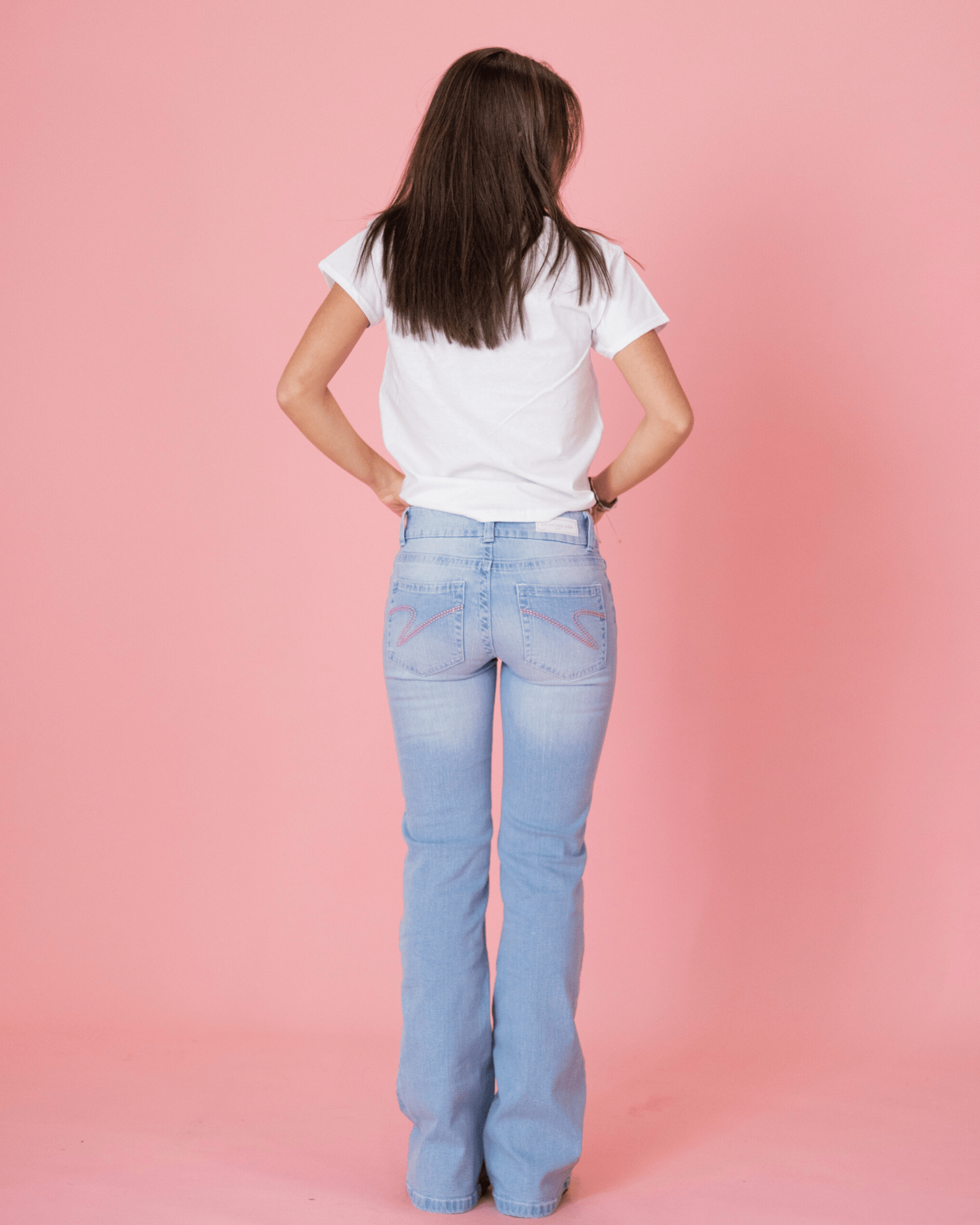 ERIKA LOW BOOTCUT JEANS - LIGHT BLUE