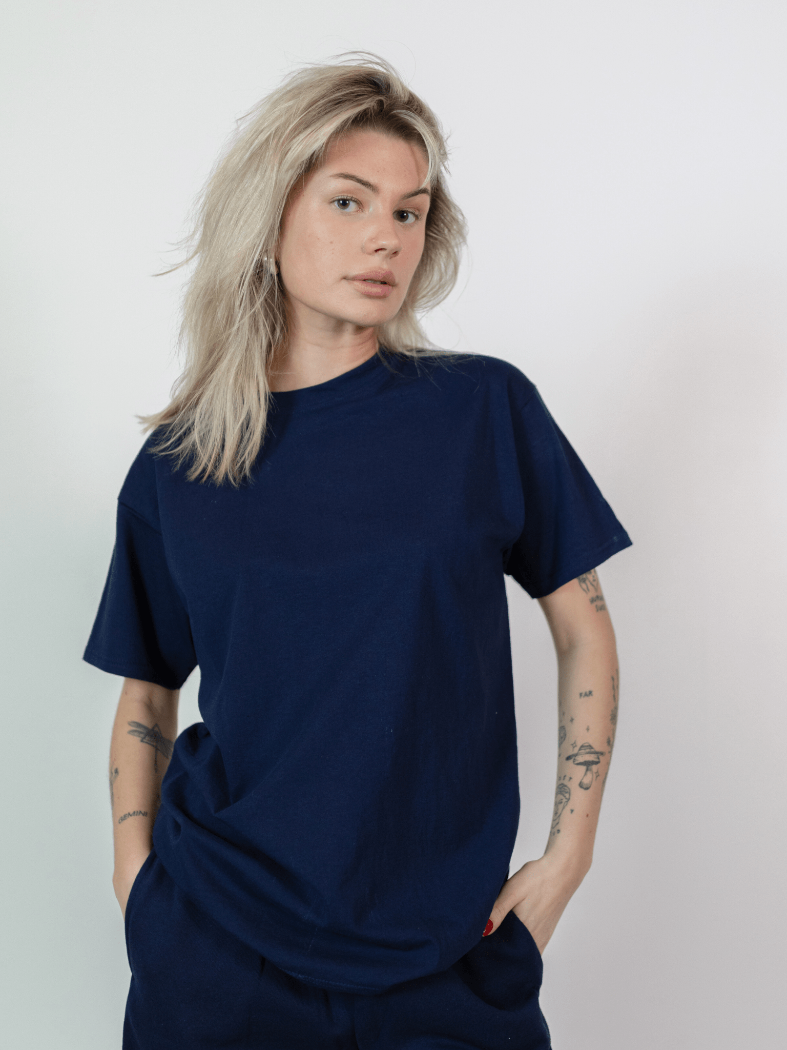 FRUCHT-SHIRT - MARINEBLAU