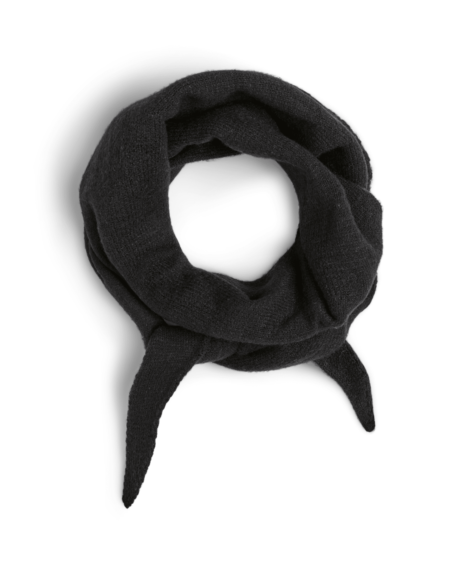 KOMMA TRAINGLE SCARF - BLACK