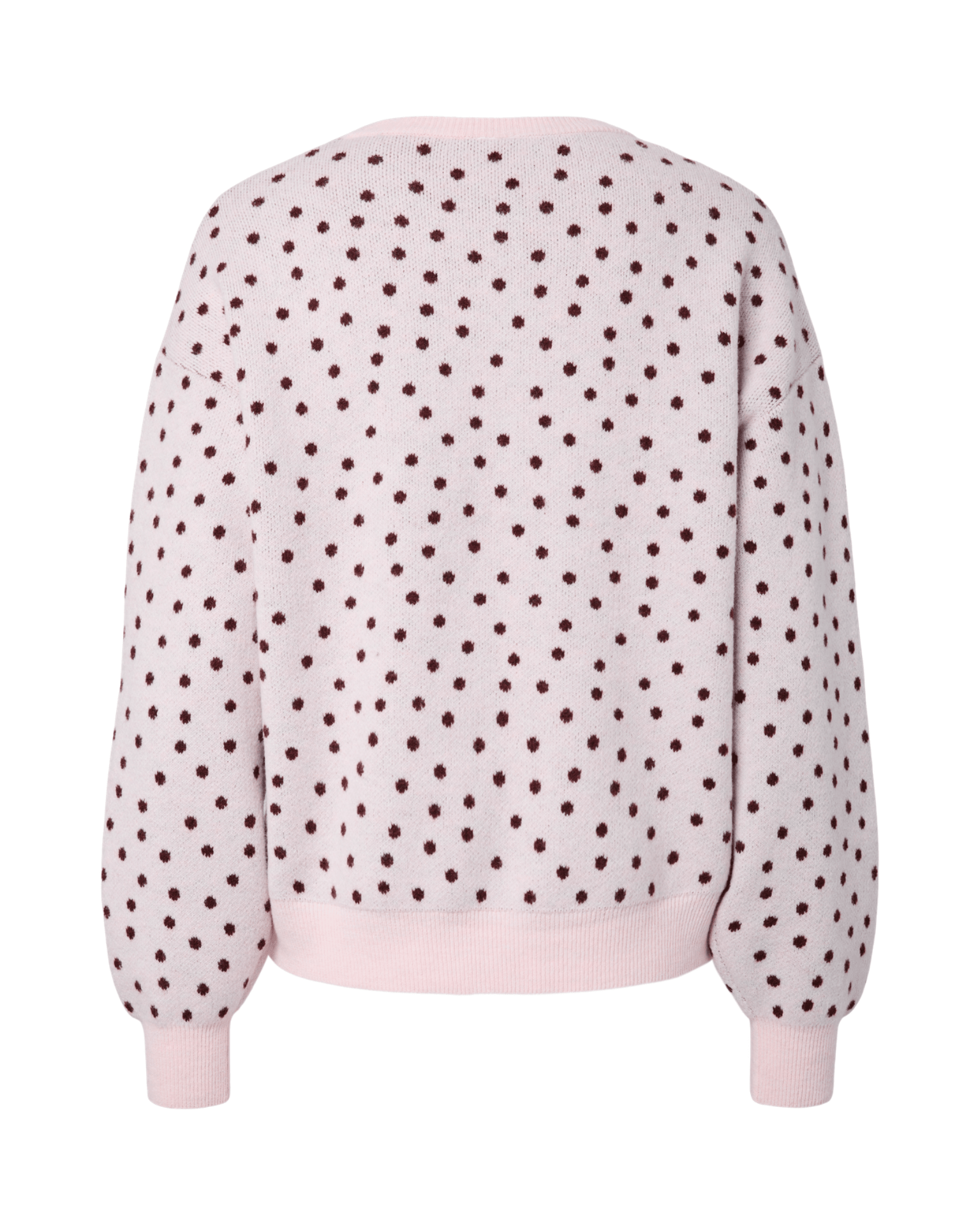 NANCY DOT STRIK - ROSEATE / WINE DOTS