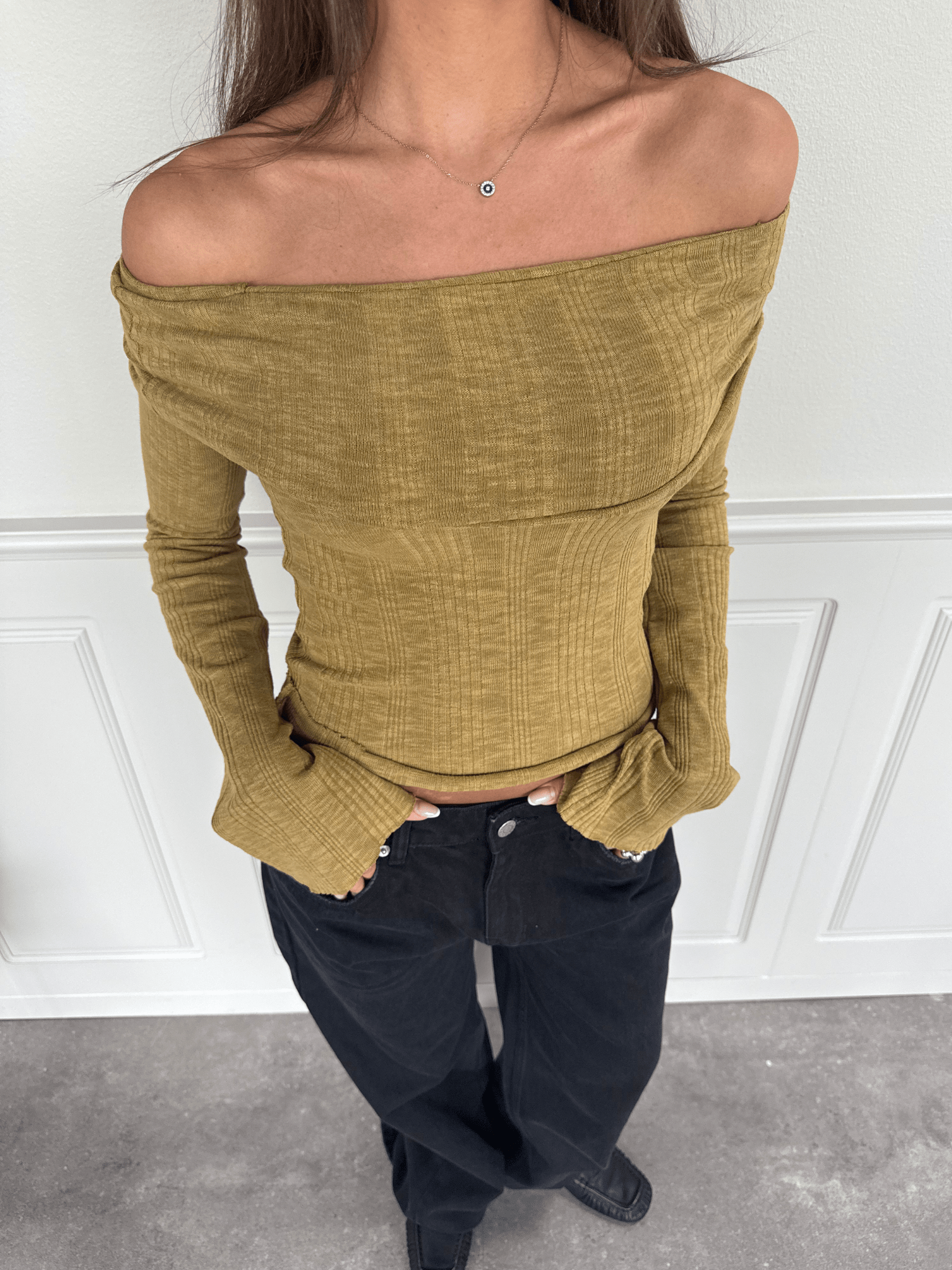 MELANIE TOP - MATCHA GREEN