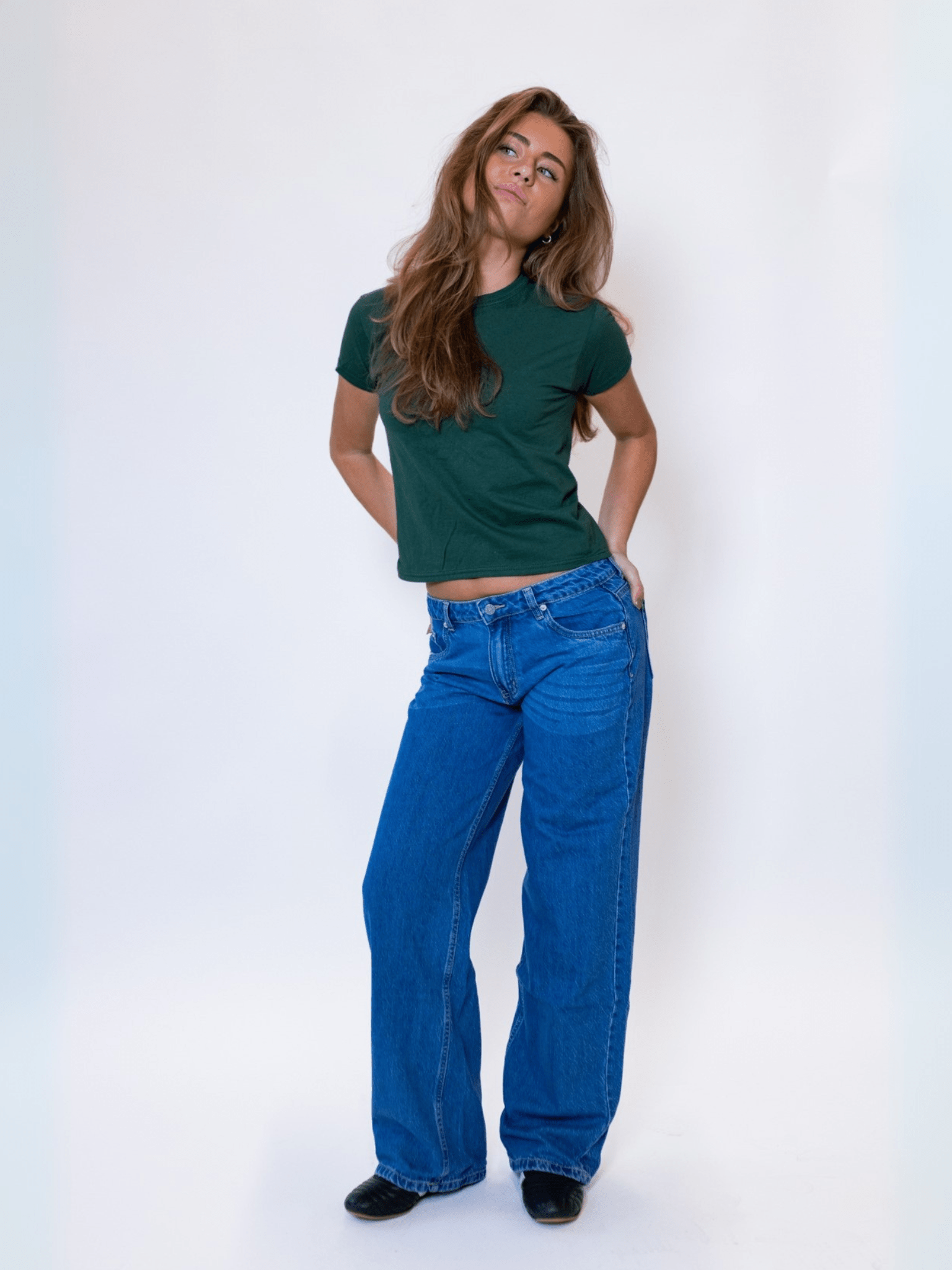 ESTHER JEANS - MITTELBLAU