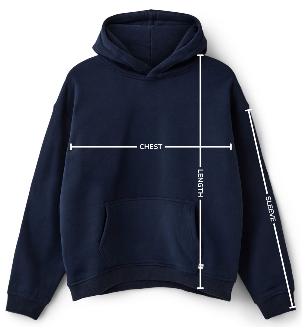 Oversized zip hoodie