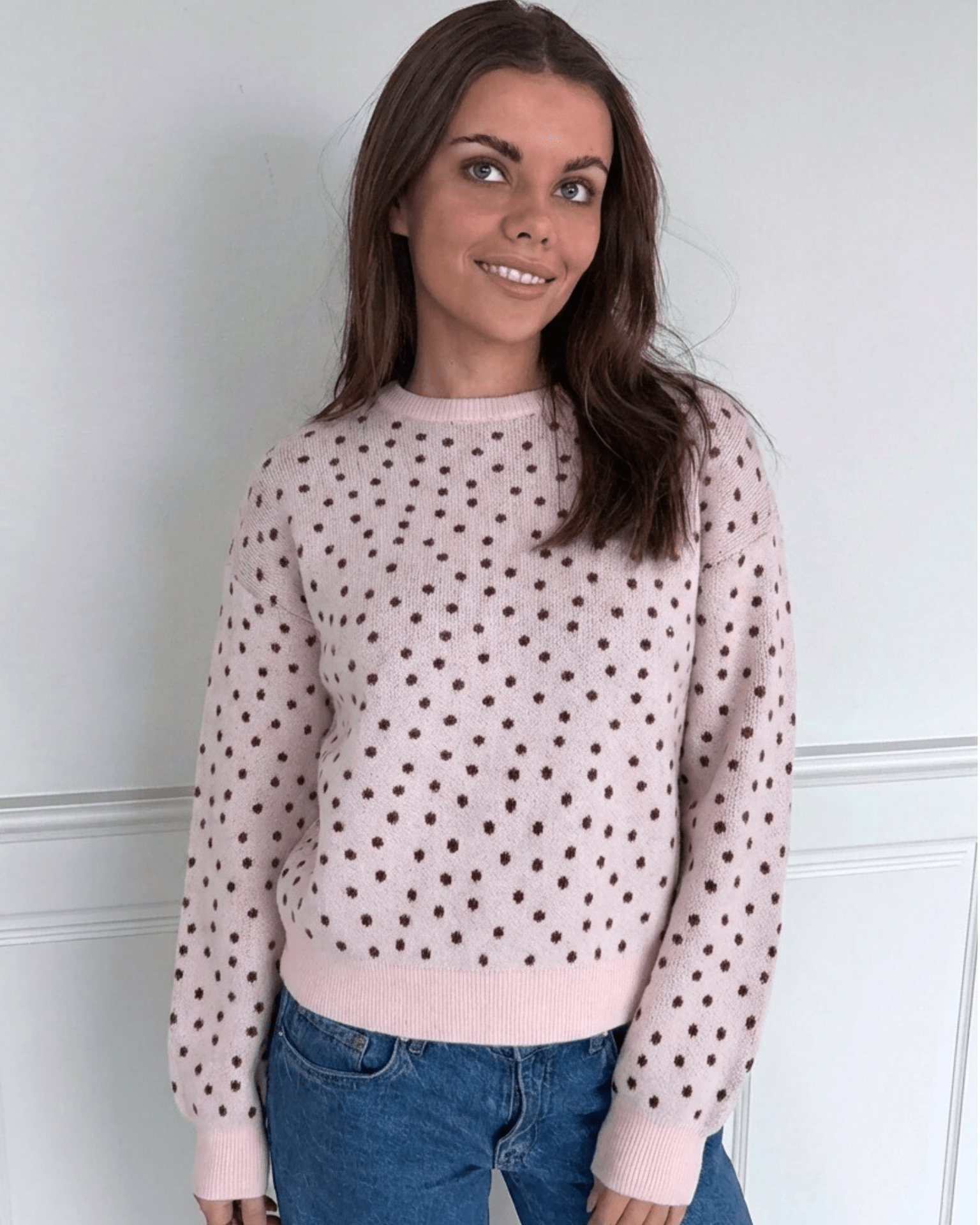 NANCY DOT STRIK - ROSEATE / WINE DOTS