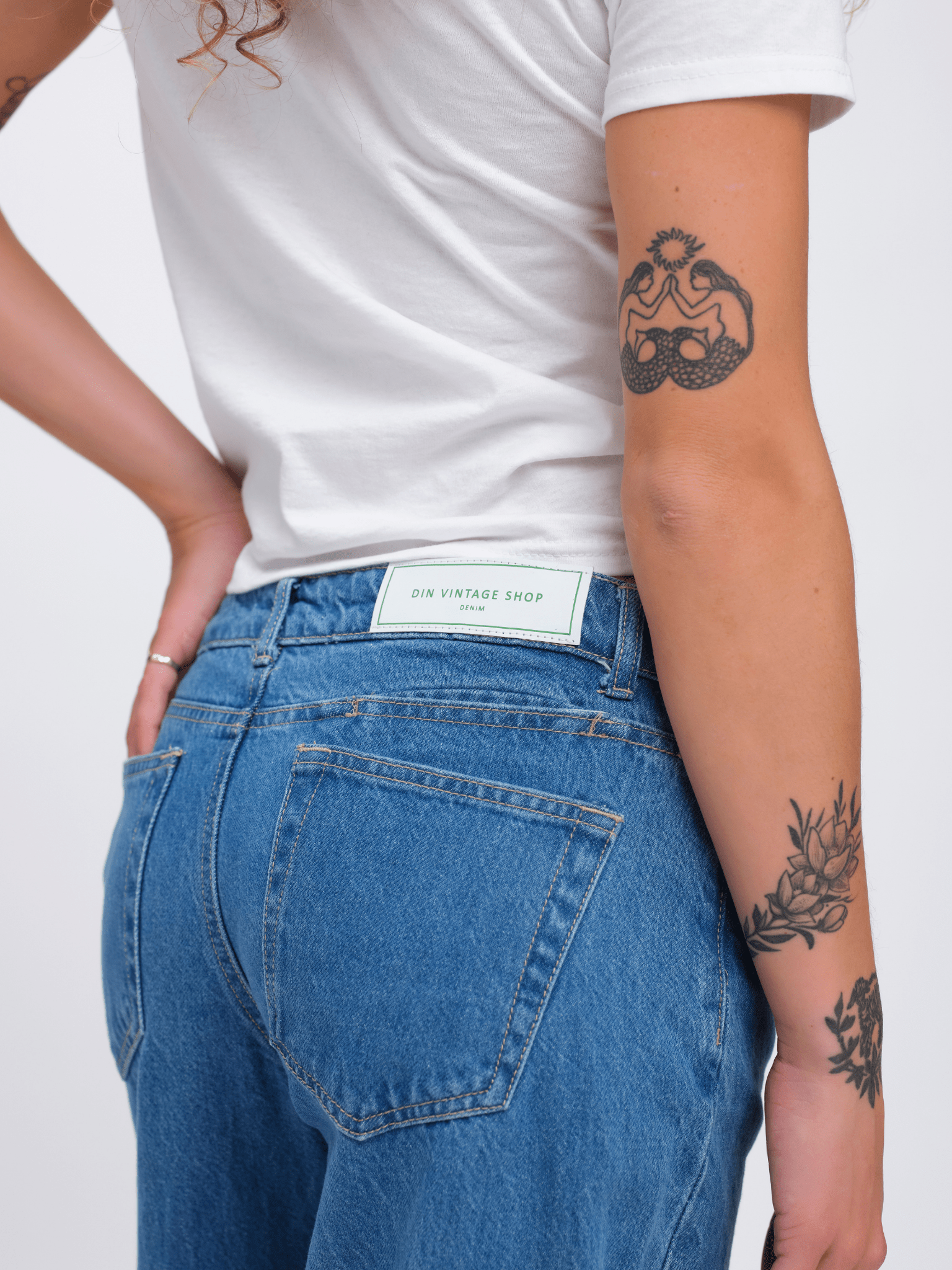 ESTHER JEANS - MITTELBLAU