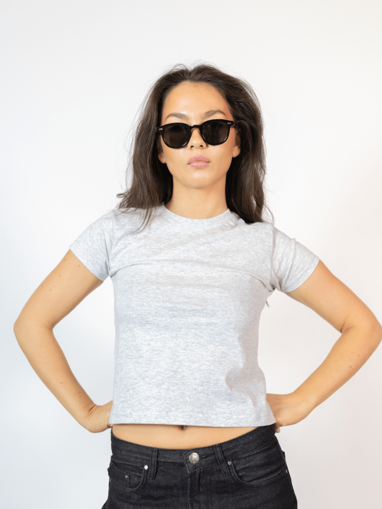 FRUCHT-BABY-TEE - GRAU