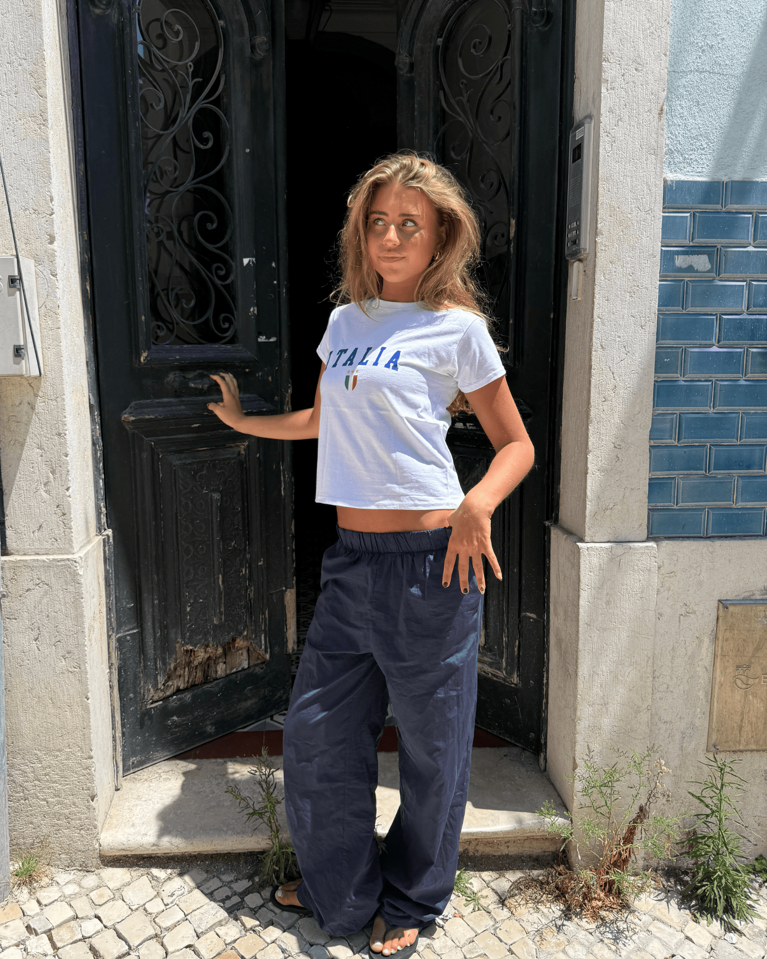 ITALIENISCHES BABY-TEE - WEISS