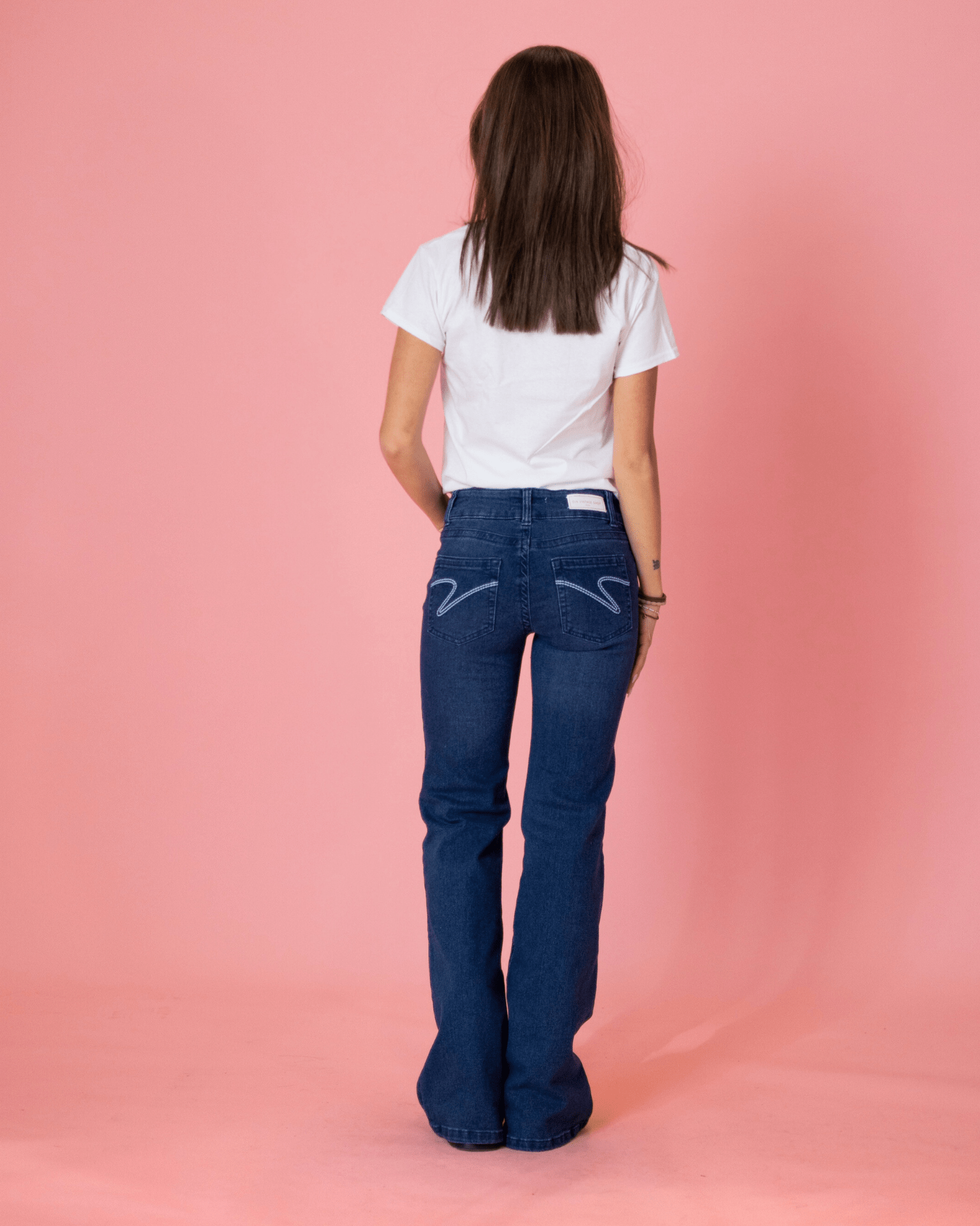ERIKA LOW BOOTCUT JEANS - OCEAN BLUE