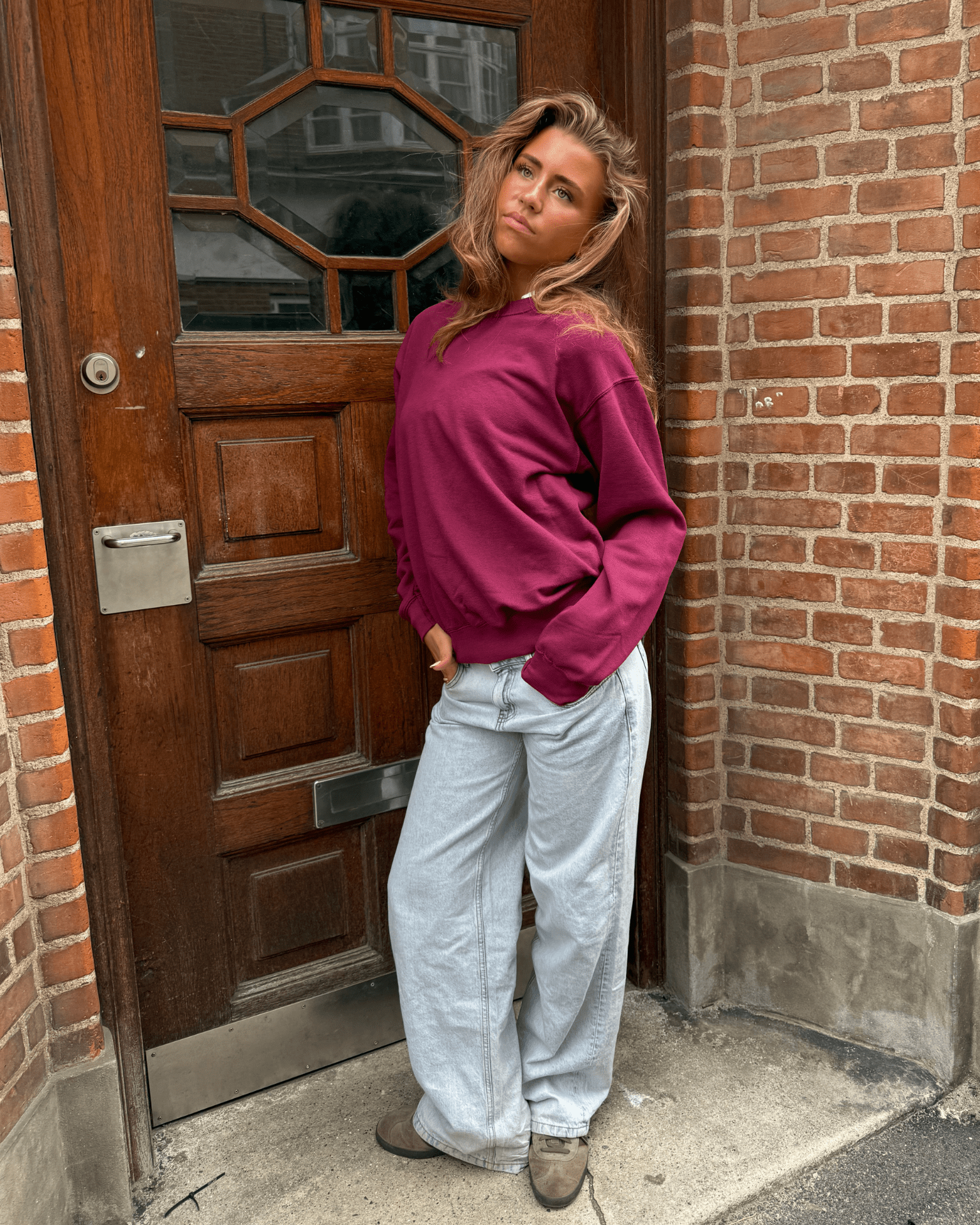 FRUIT SWEATSHIRT - BORDEAUX