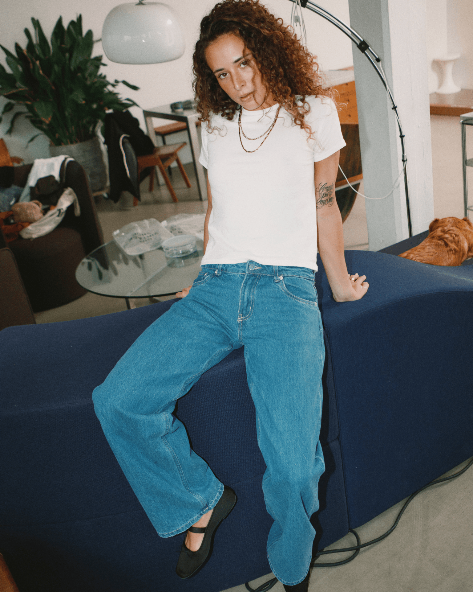 ESTHER JEANS - MID BLUE