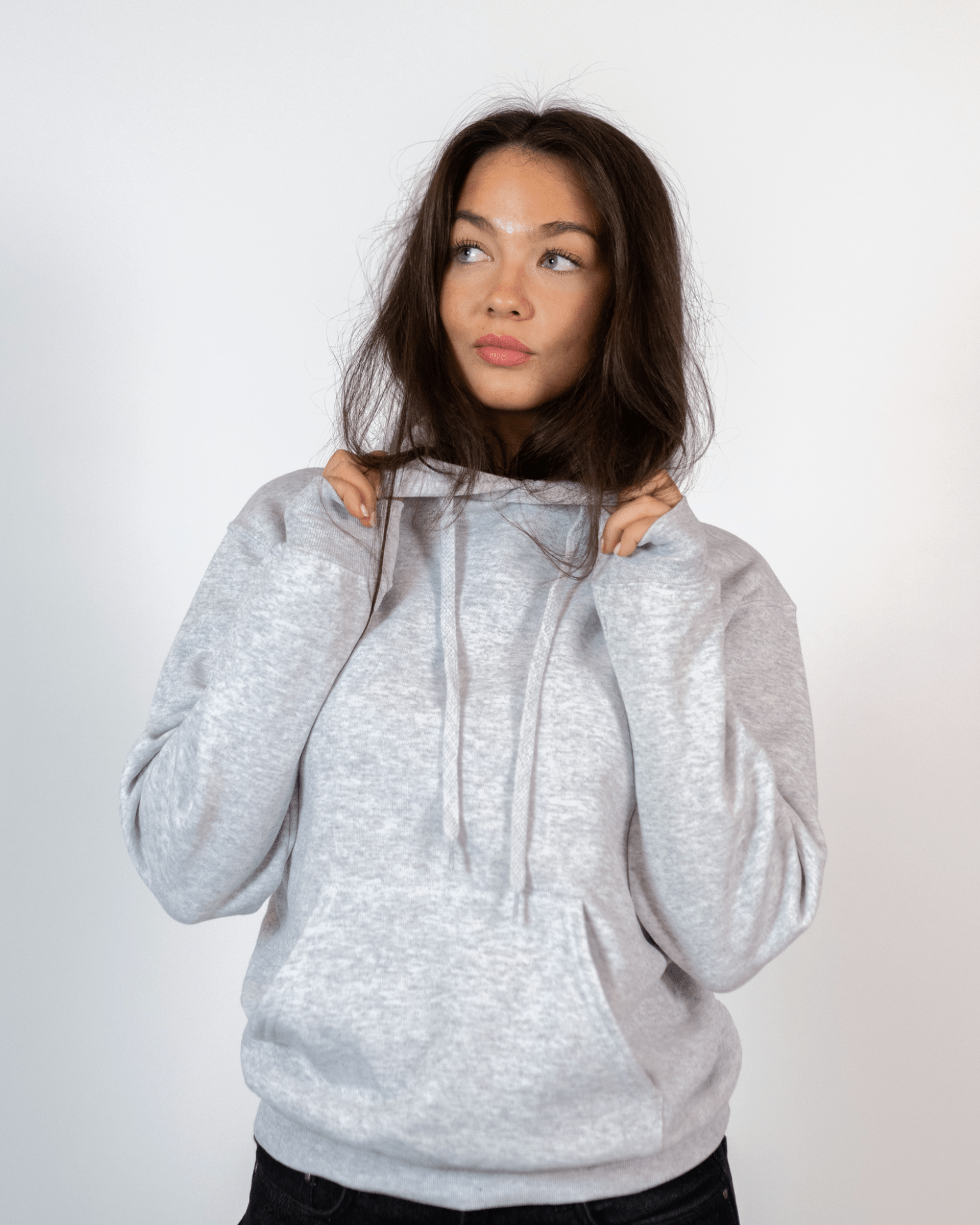 SUPERMODELS HOODIE (rygprint) - GREY