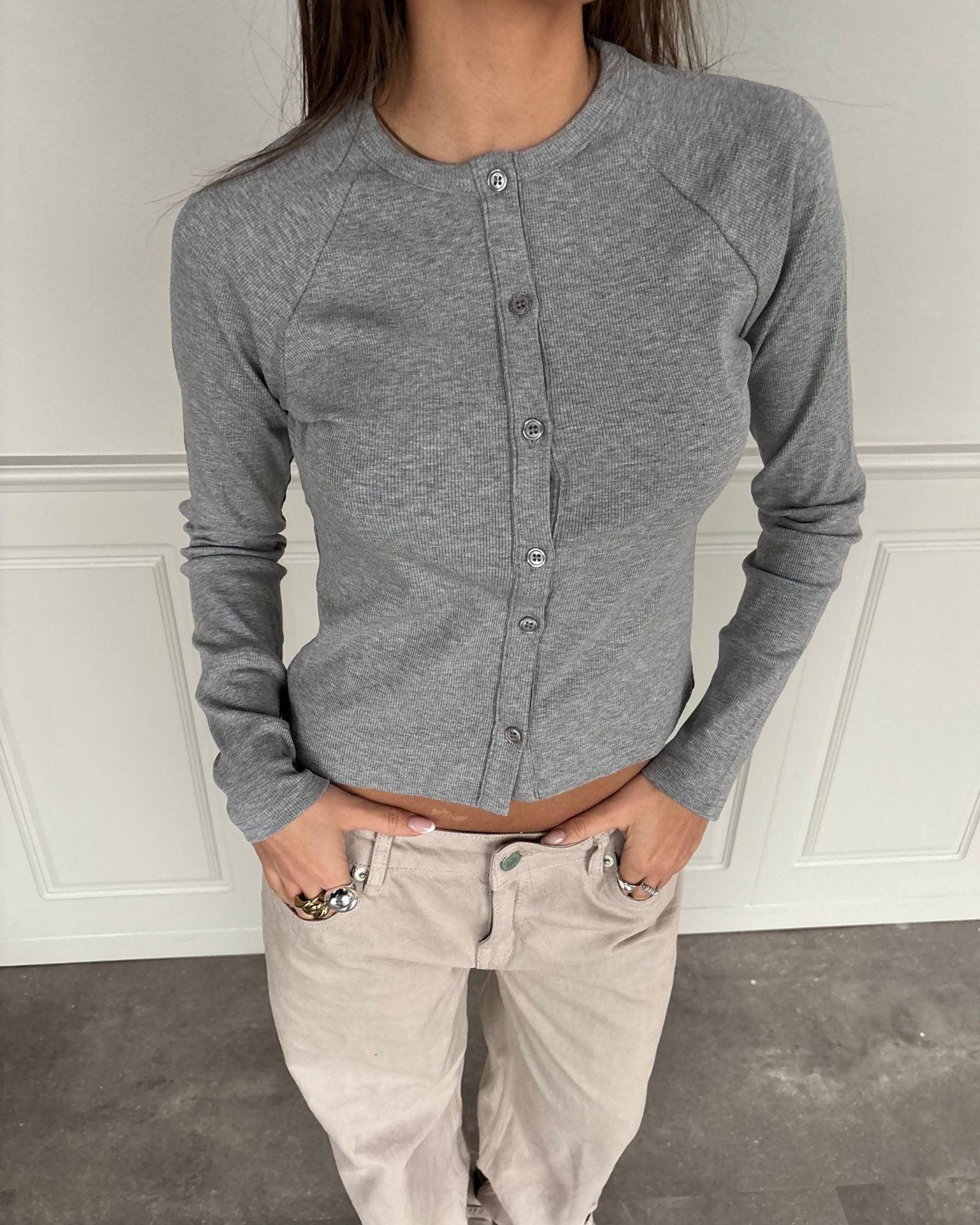VEGA CARDIGAN - LIGHT GREY