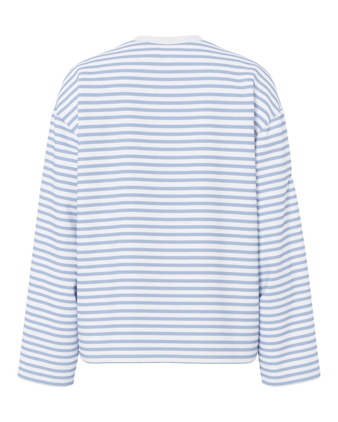 SADIE STRIPE TEE LS - CLOUD DANCER / CASHMERE BLUE