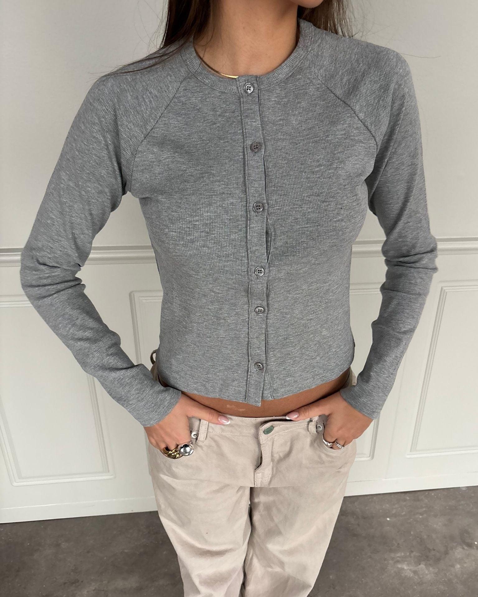 VEGA CARDIGAN - LIGHT GREY