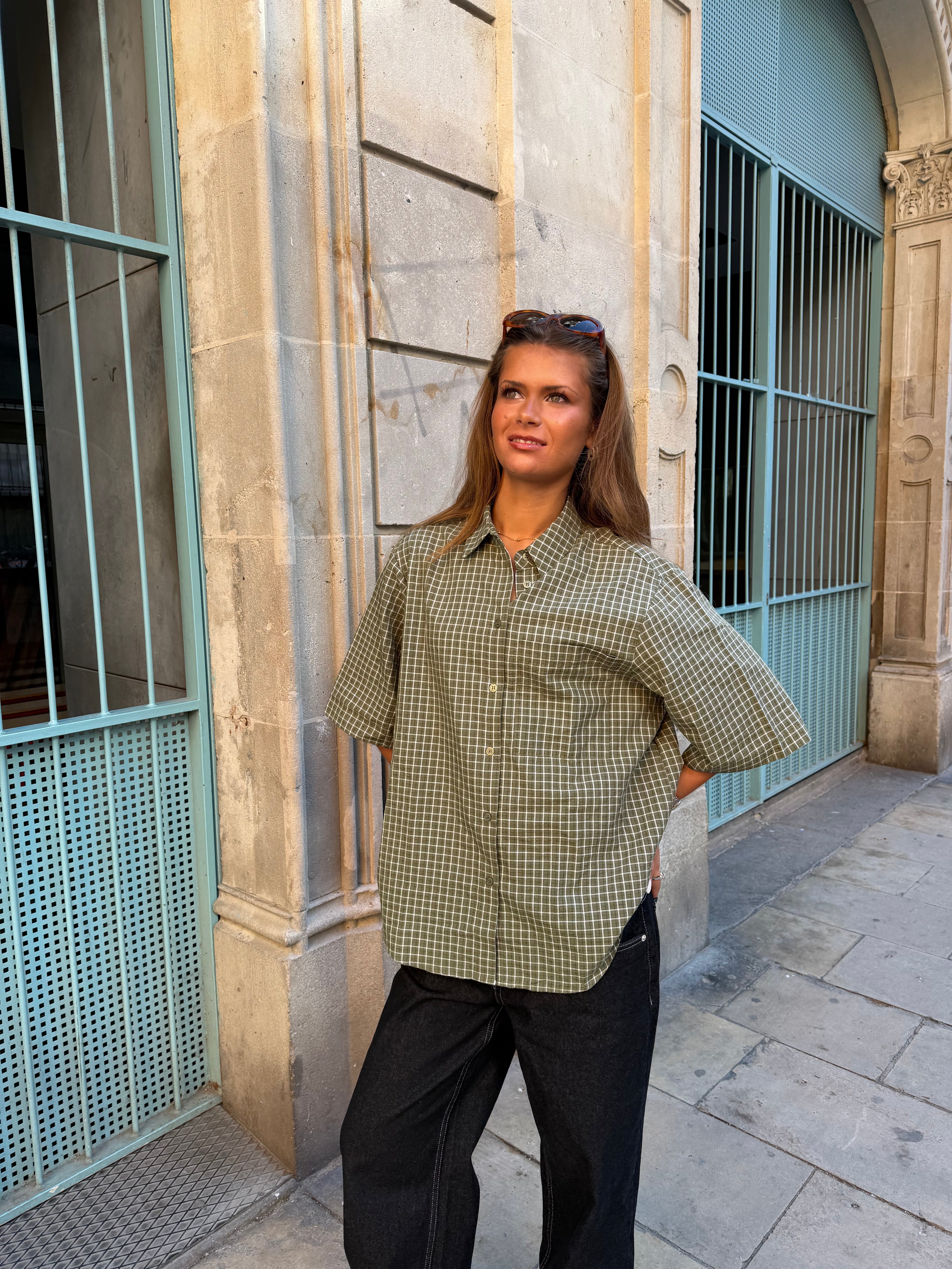 SKY BOXFIT SHIRT - OLIVE