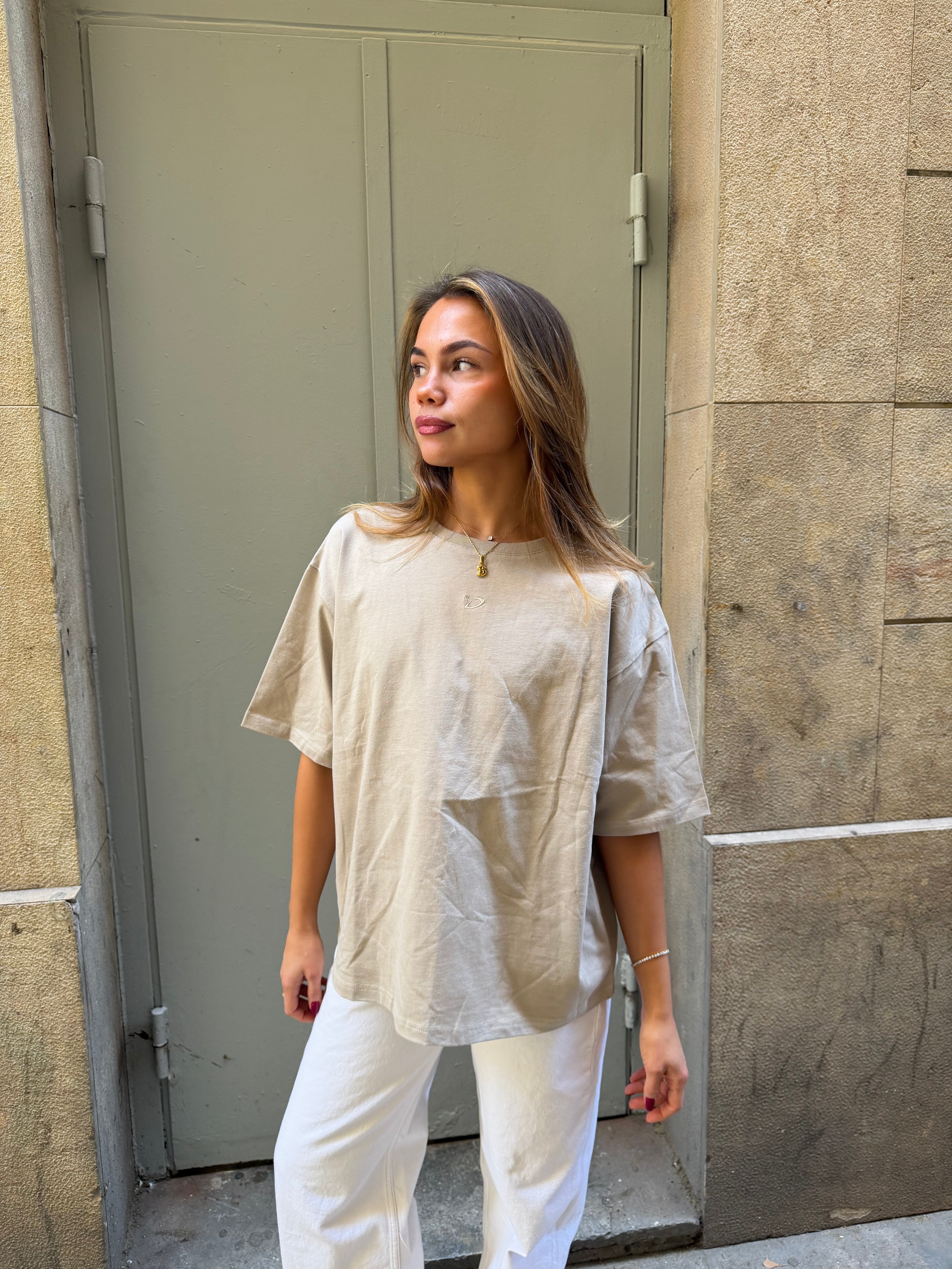ACE BOXFIT TEE - TAUPE