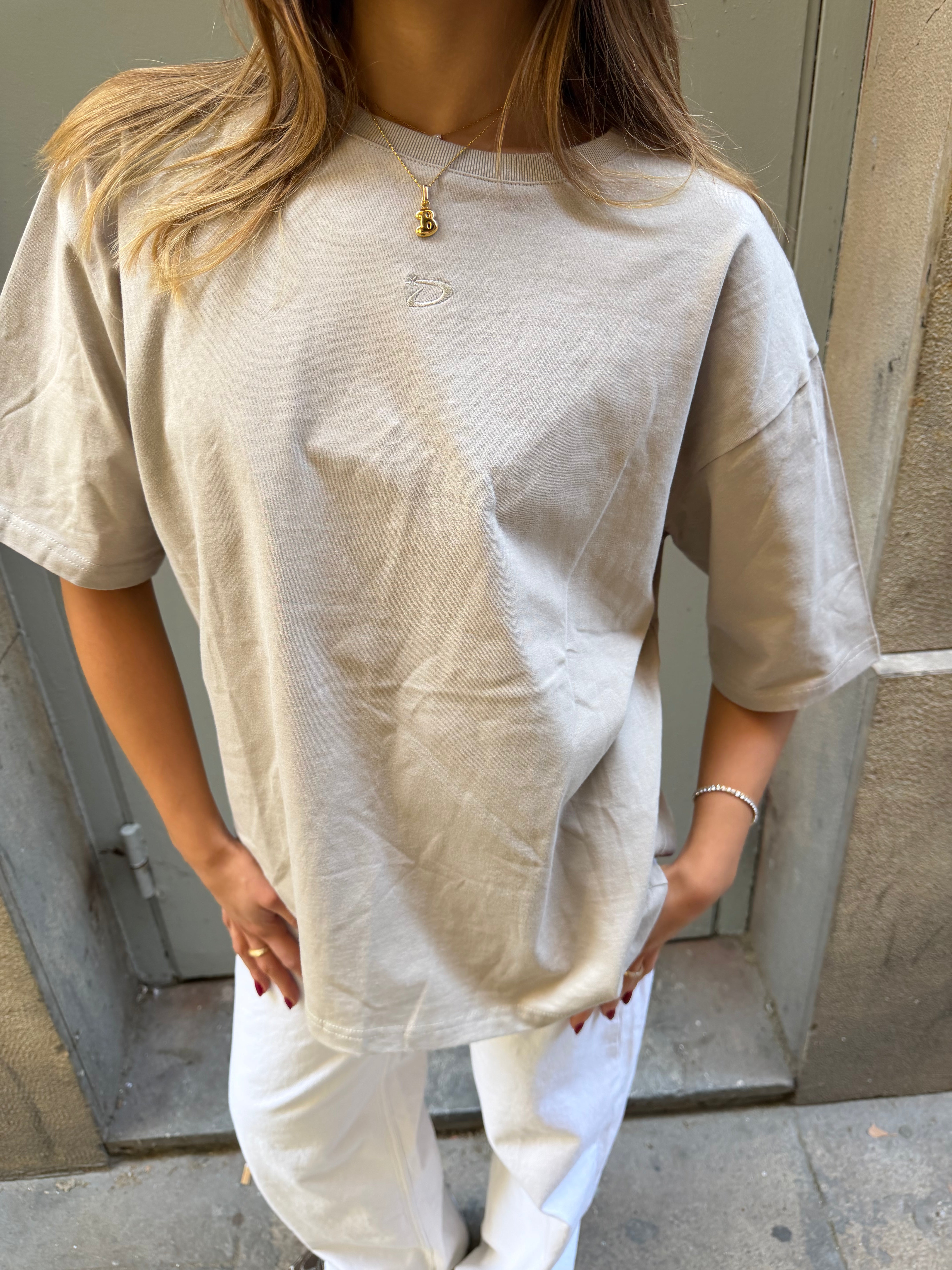 ACE BOXFIT TEE - TAUPE