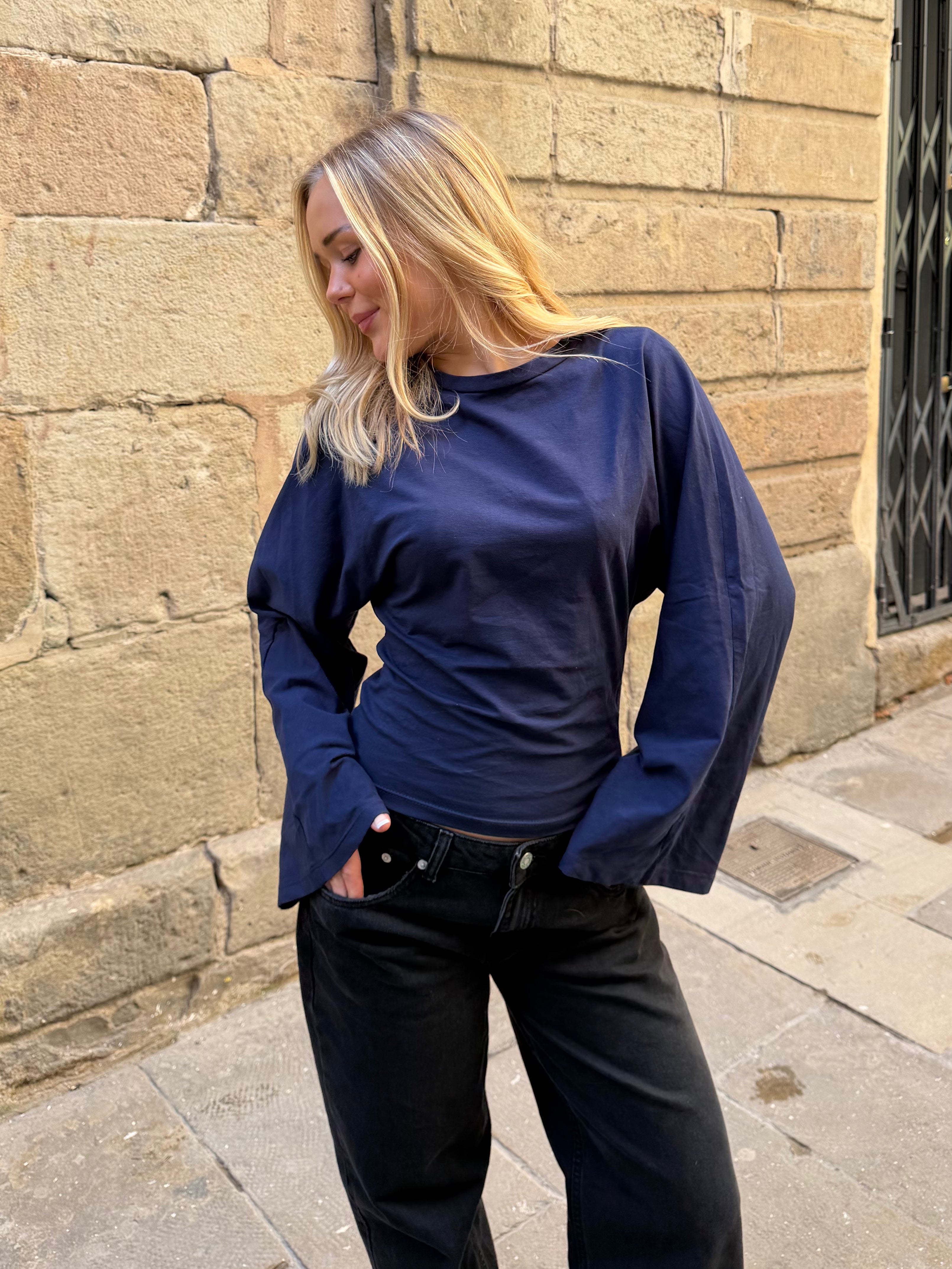 NALA ANGEL TOP - NAVY
