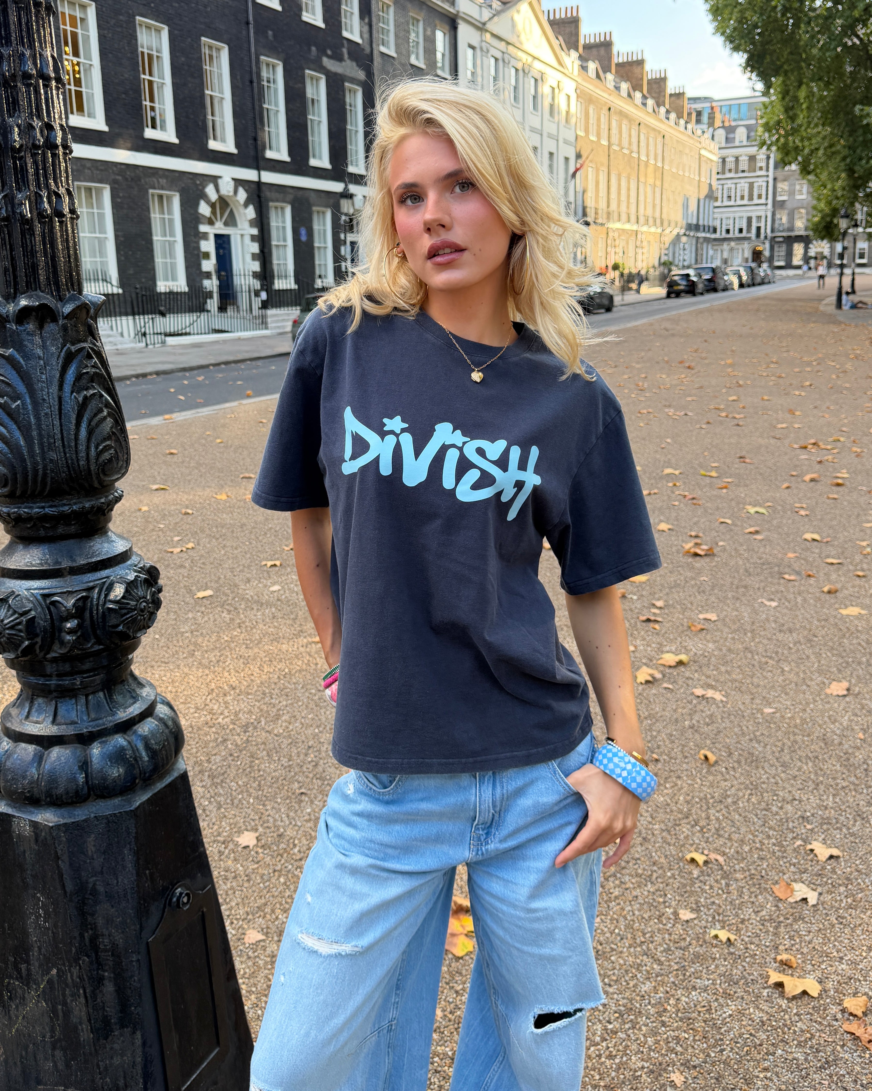 DUA TEE KORTÆRMET - NAVY