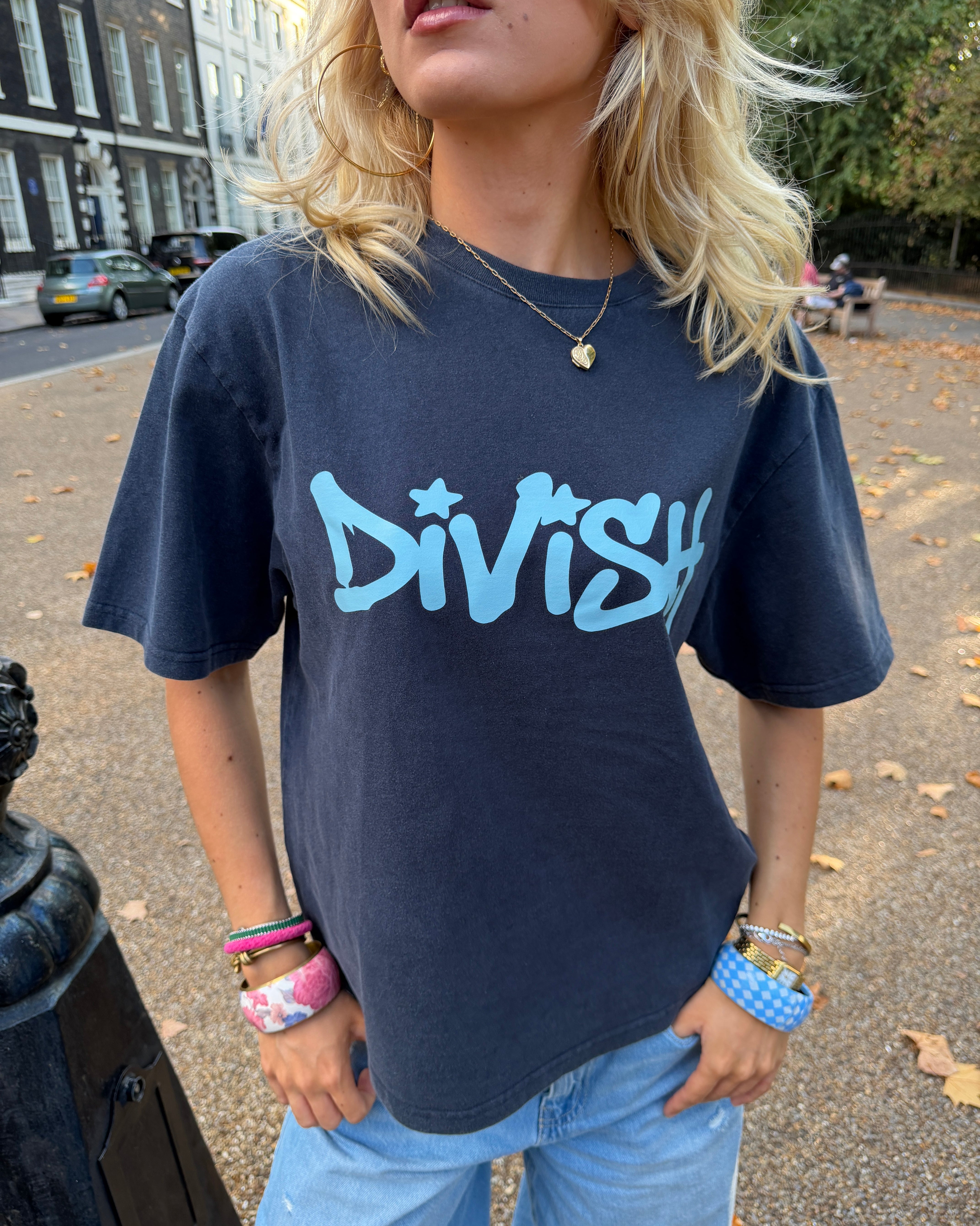 DUA TEE KORTÆRMET - NAVY