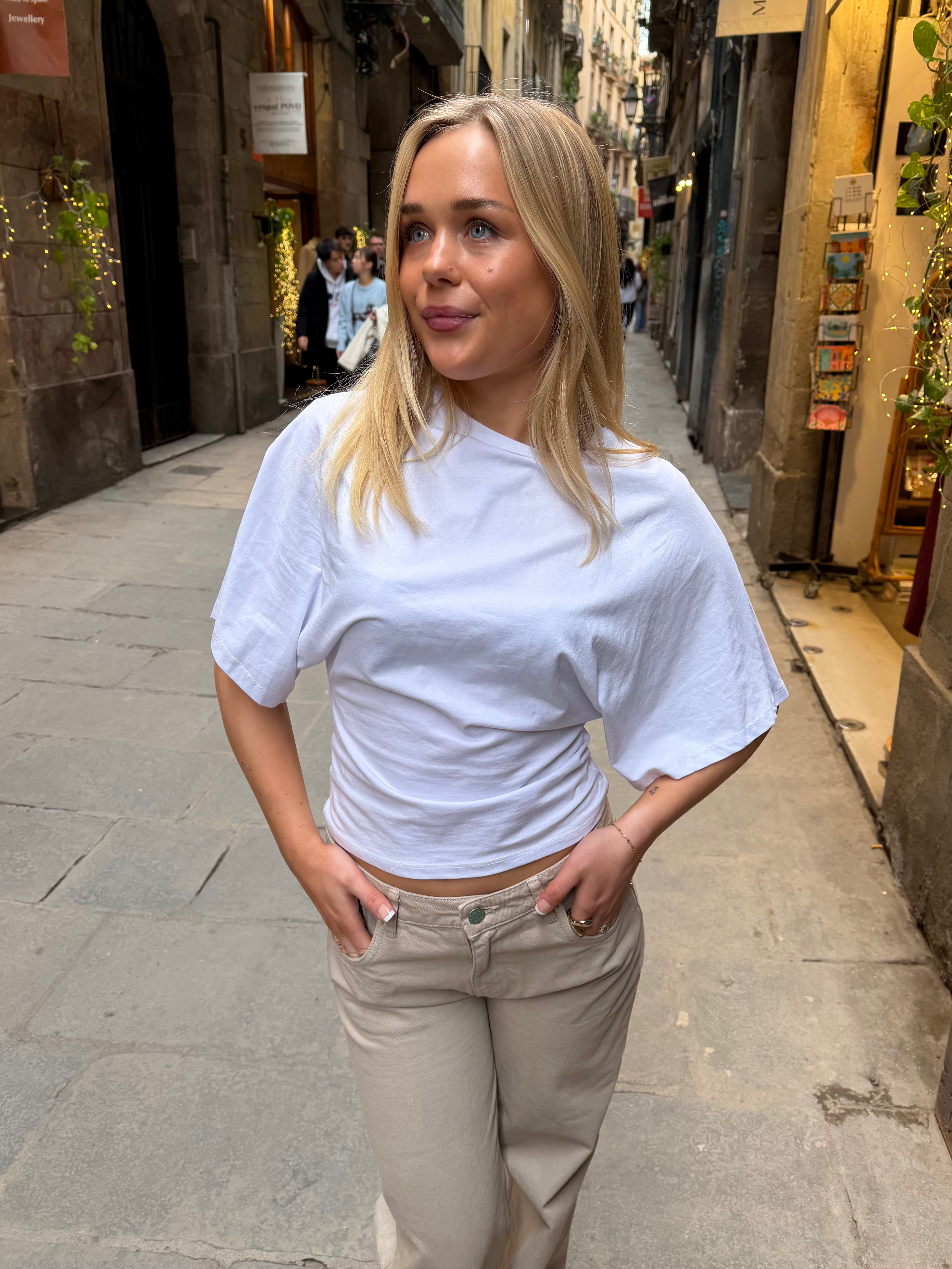 NINA ANGEL TOP - HVID