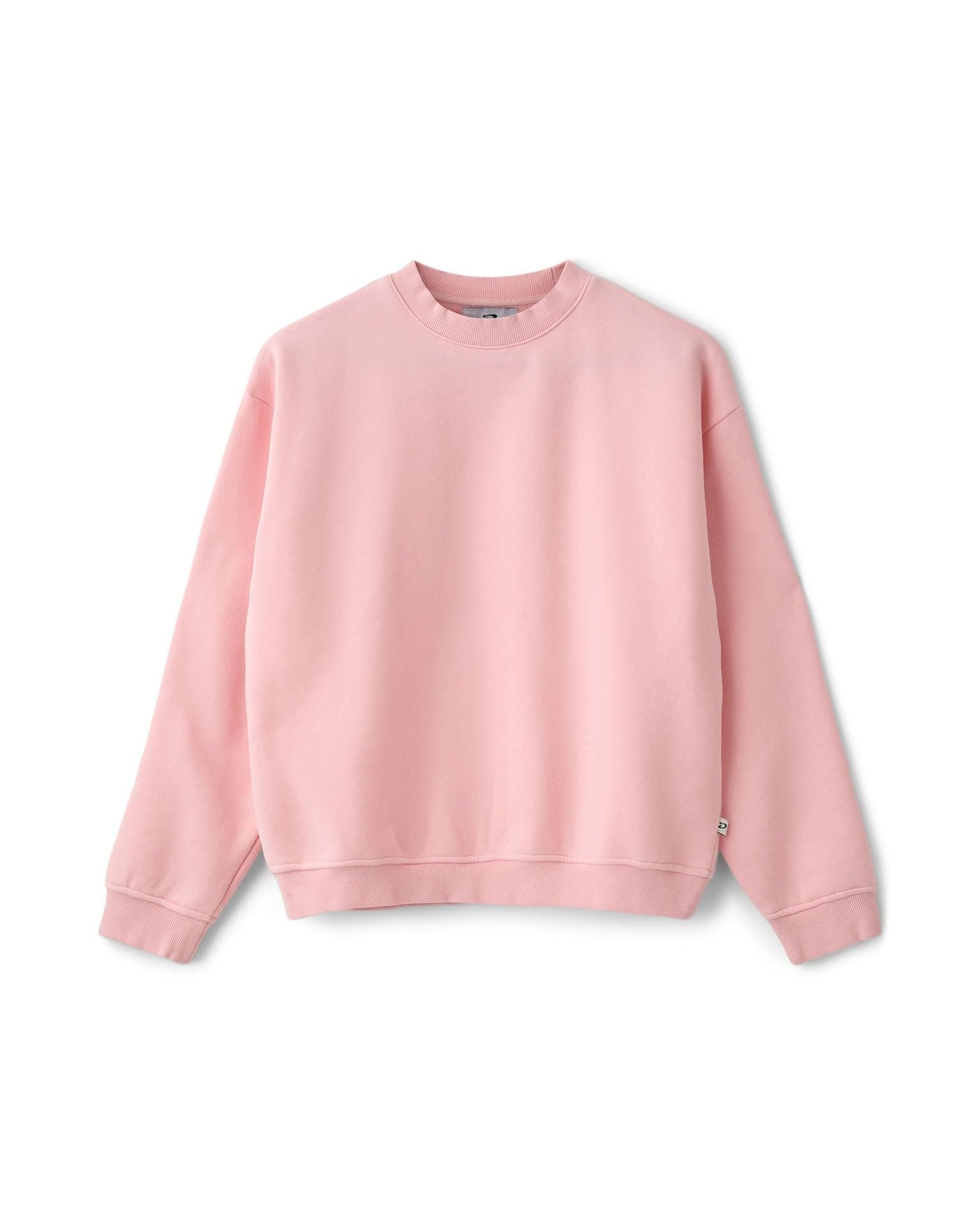 Lyserød oversized sweatshirt i bomuld fra Din Vintage Shop