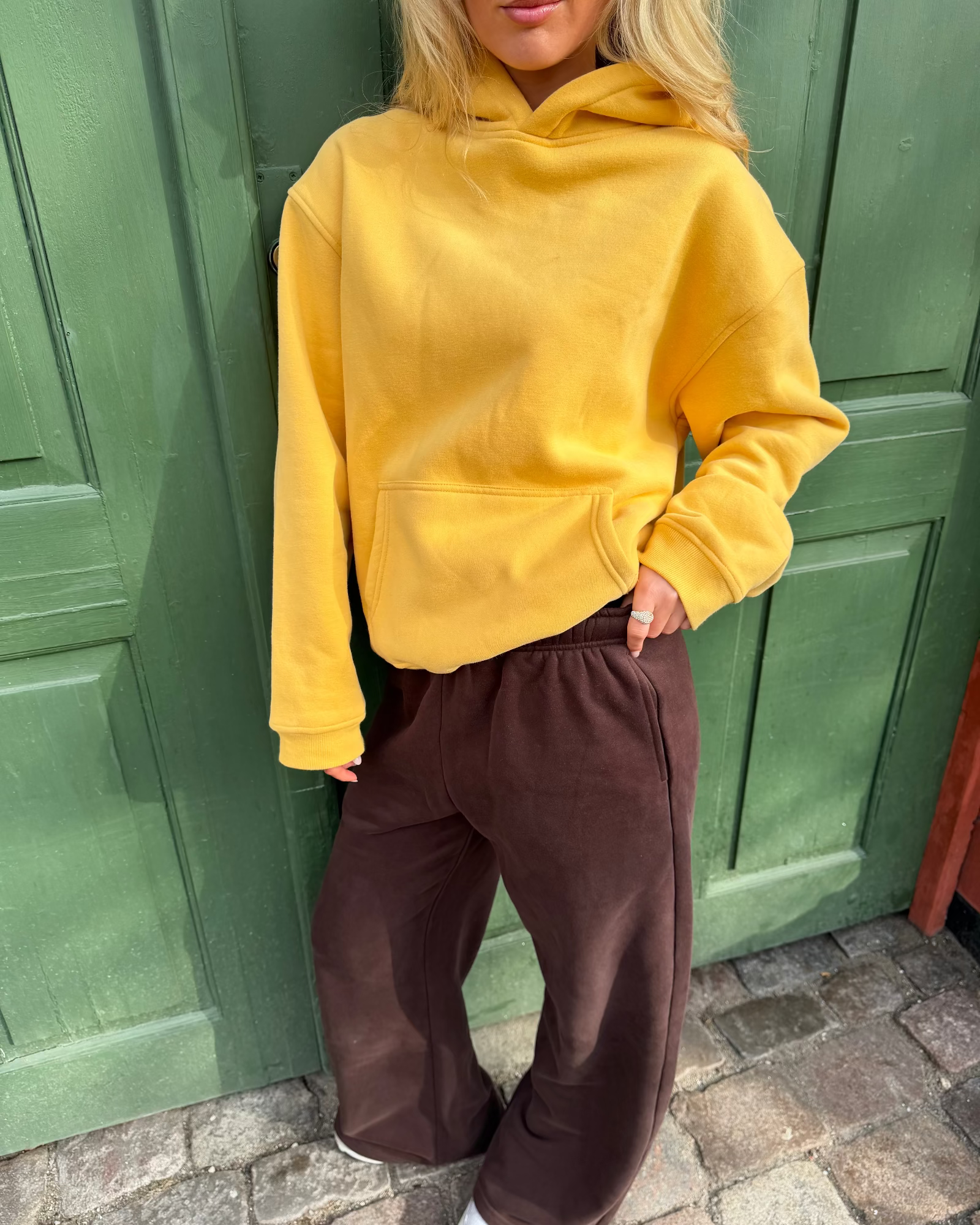 ÜBERGRÖSSERTER HOODIE - GELB