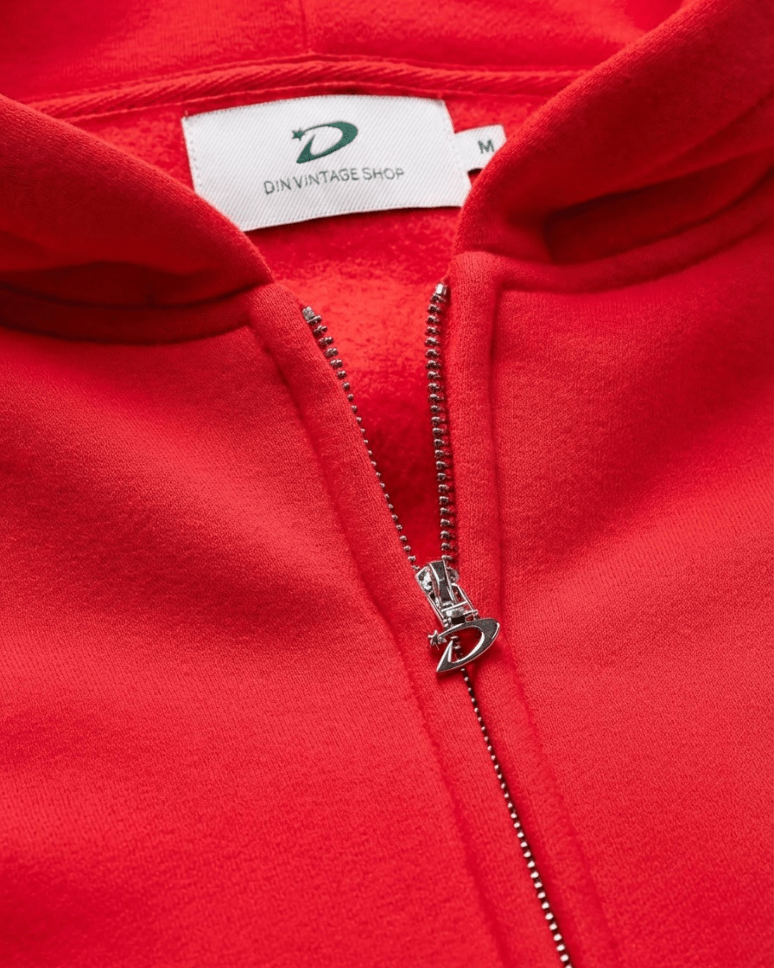 OVERSIZED ZIP HOODIE - RED