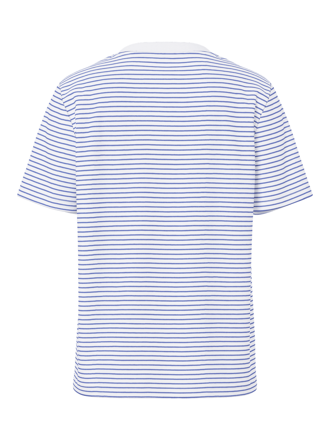 RIA SMALL STRIPE TEE - BRIGHT WHITE/HYDRANGEA - fra Dinvintageshop