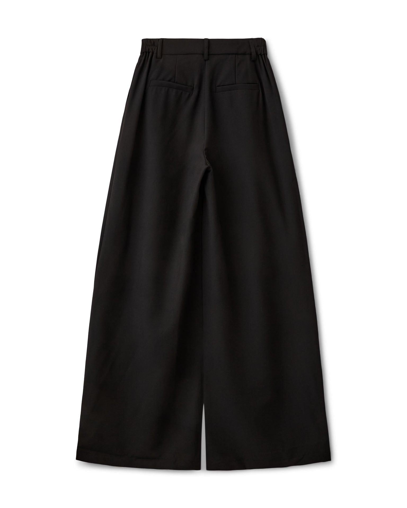 AIA BAGGY SUIT PANT - BLACK