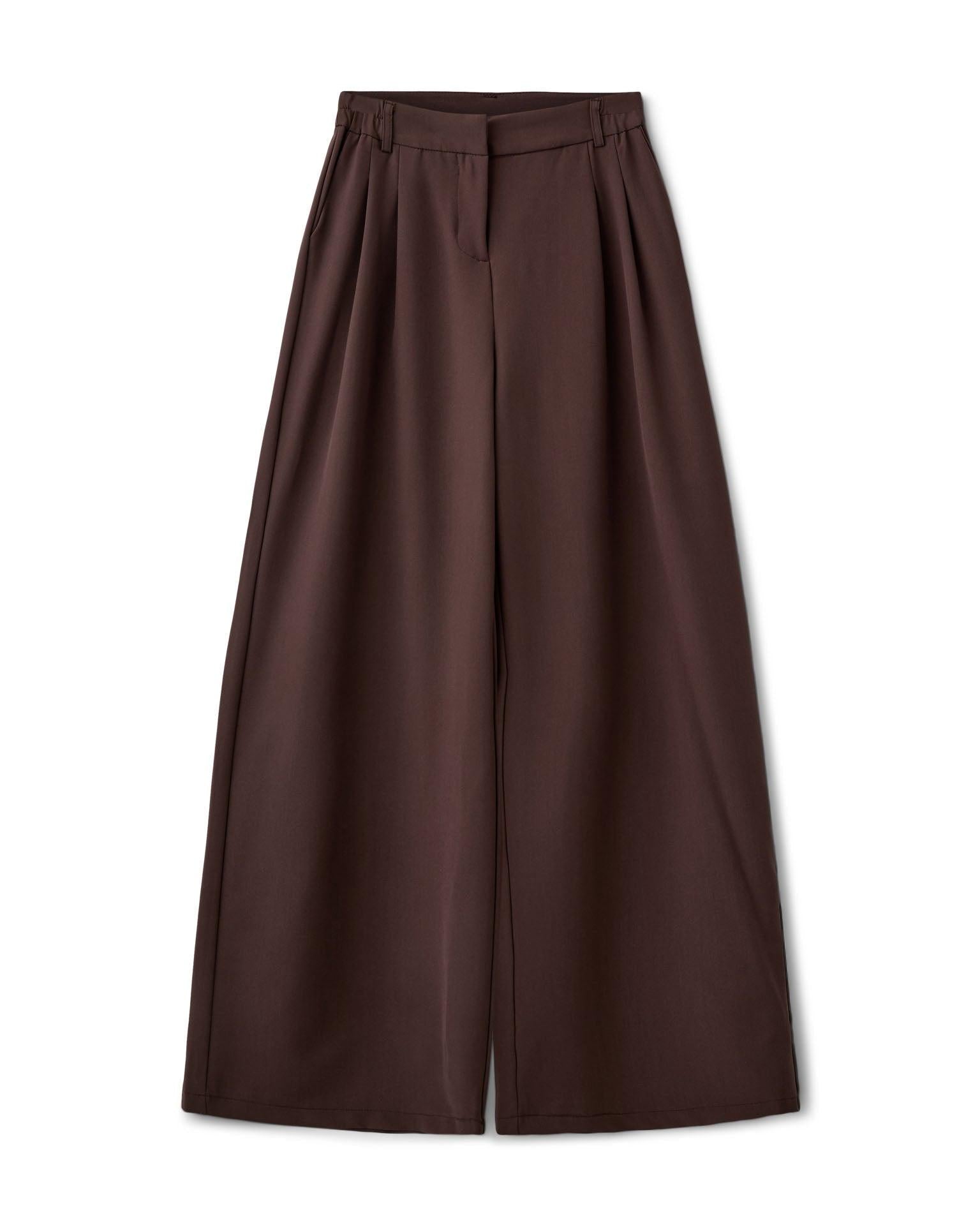 AIA BAGGY SUIT PANT - BROWN