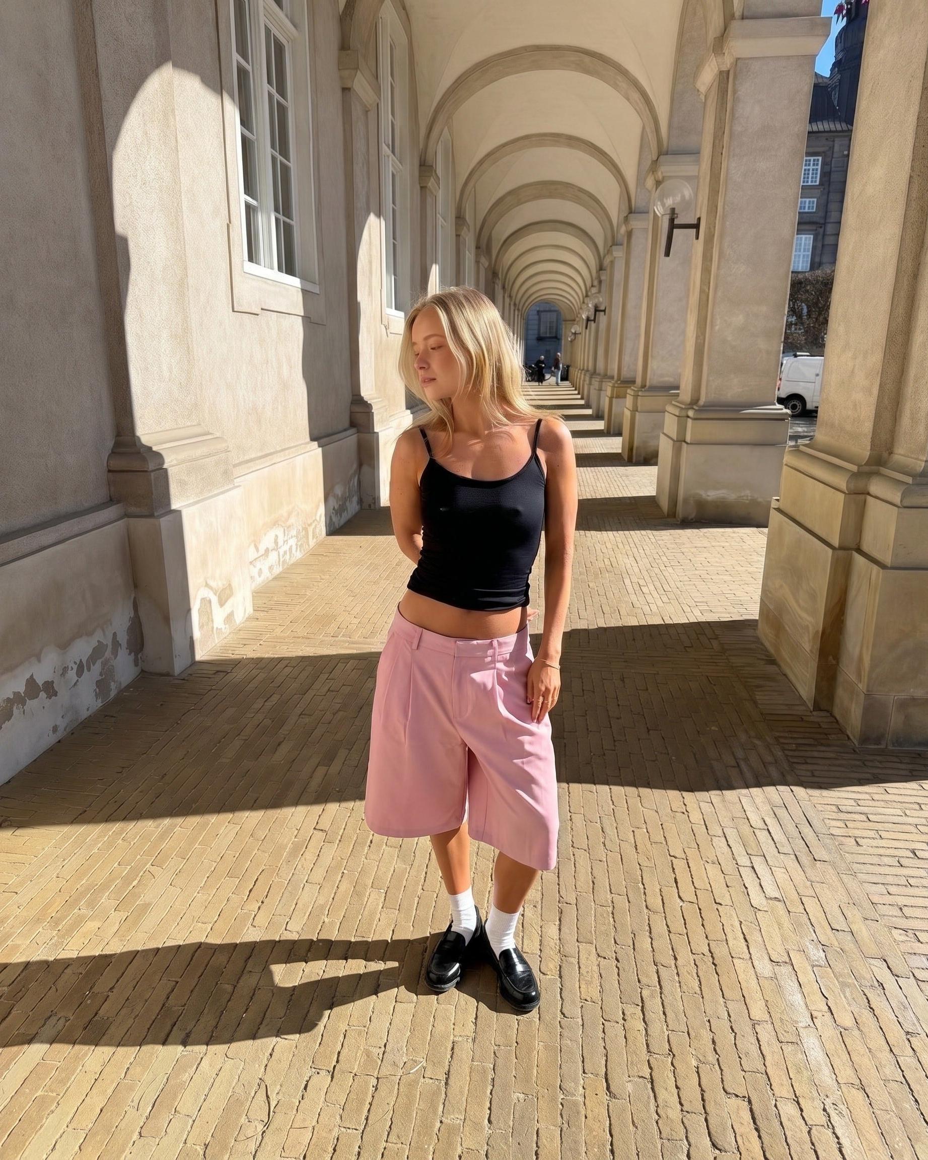 AIA SUIT JORTS - LIGHT PINK