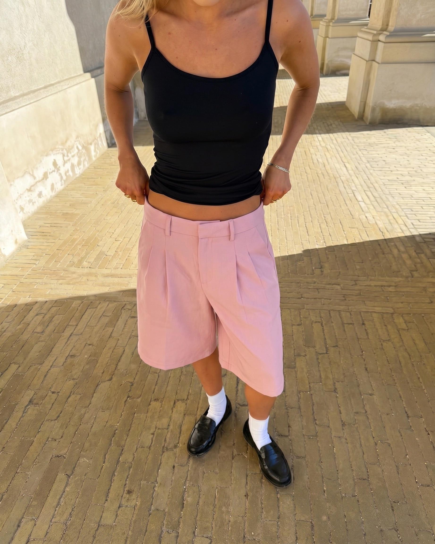 AIA SUIT JORTS - LIGHT PINK