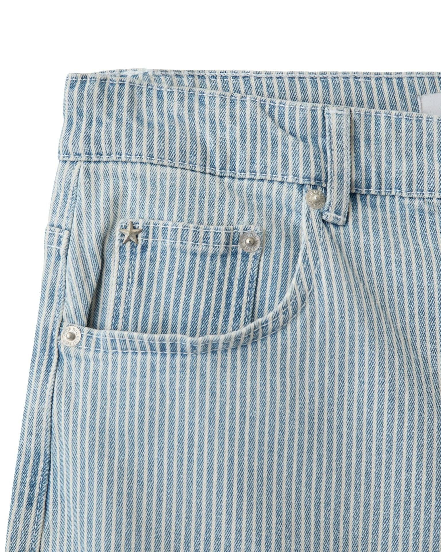ALMA JEANS - LIGHT STRIPE (MIDWAIST)