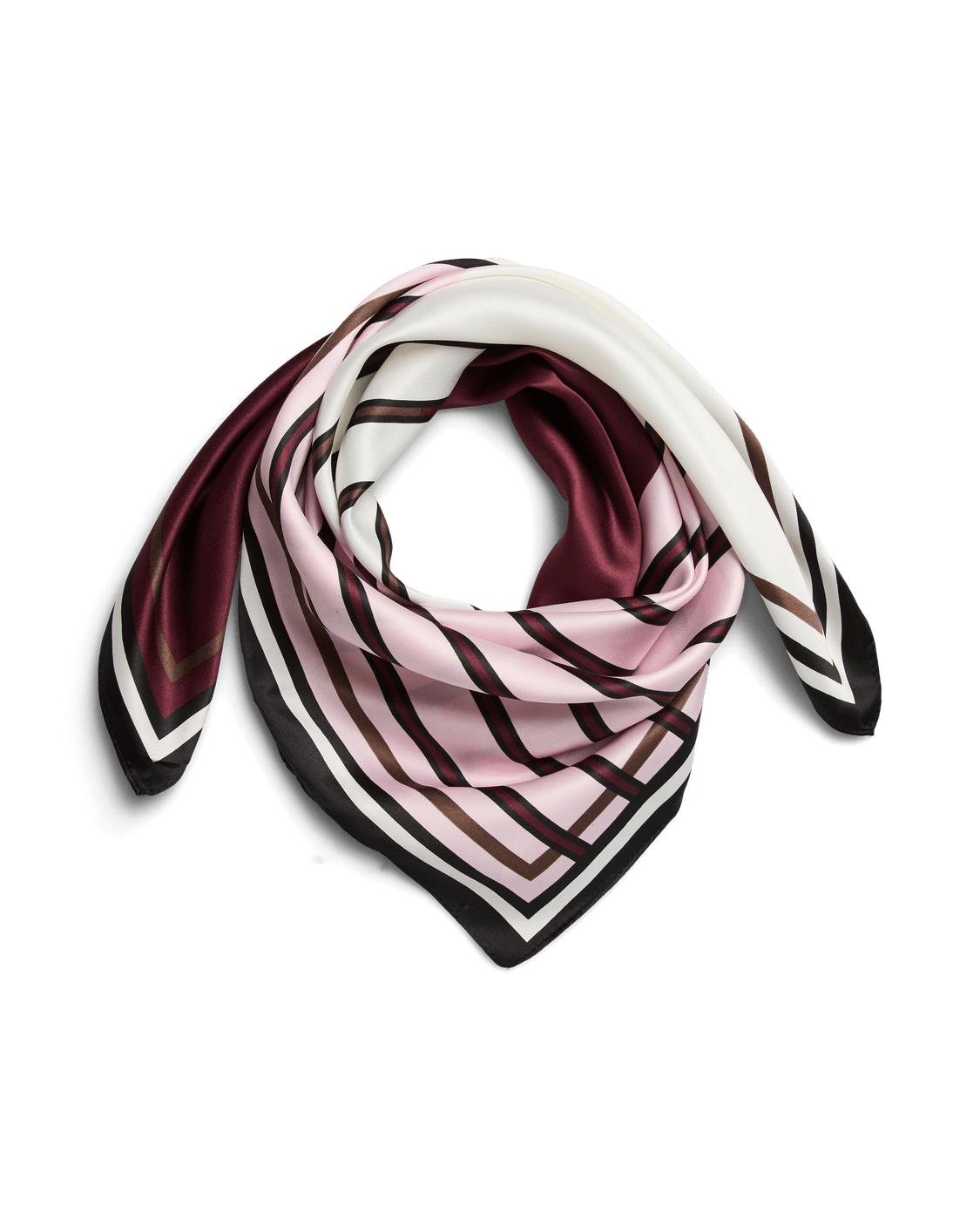 AMANDA SQUARE SCARF - TAWNY PORT GRAPHIC