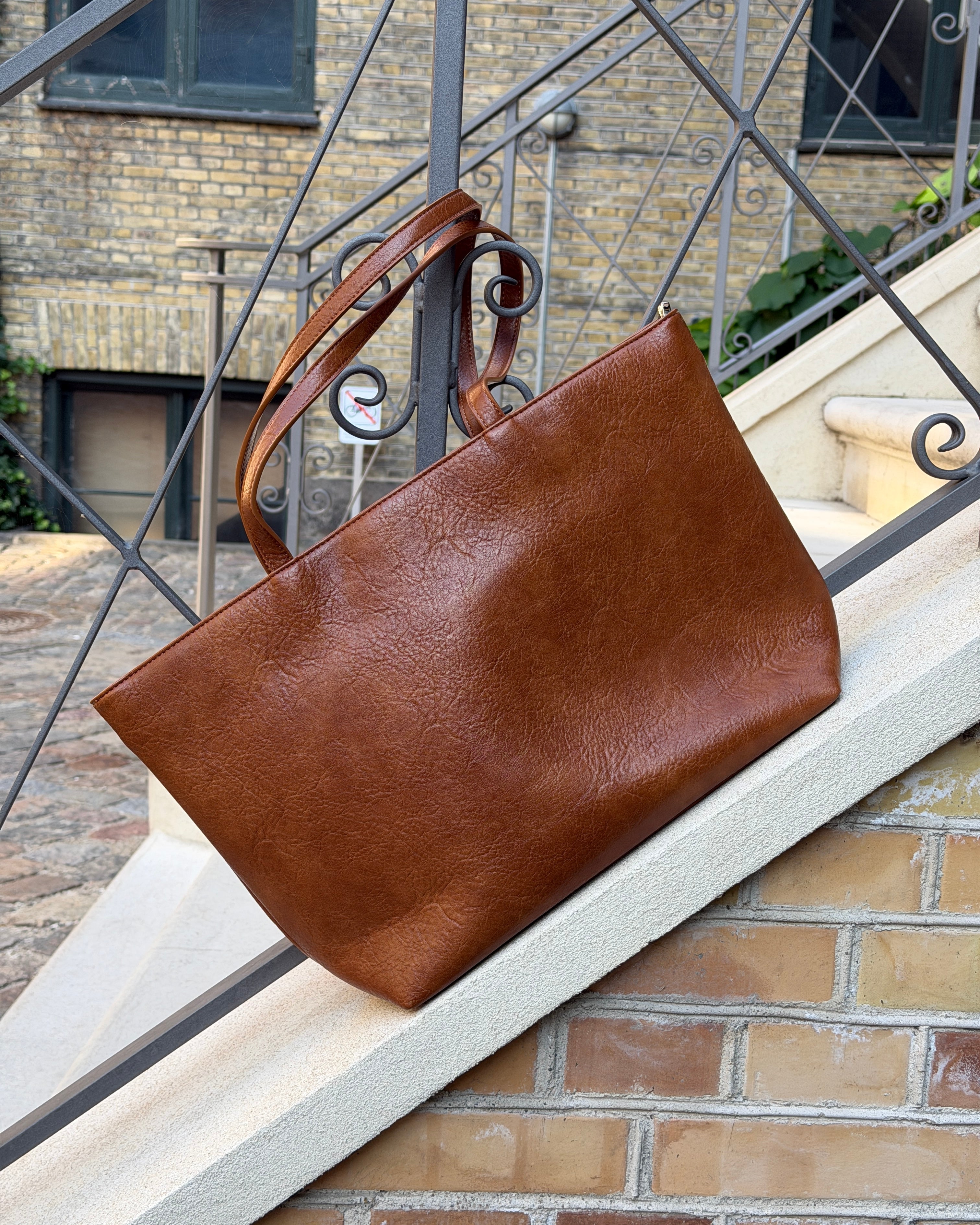 AMY BAG - COGNAC - Dinvintageshop
