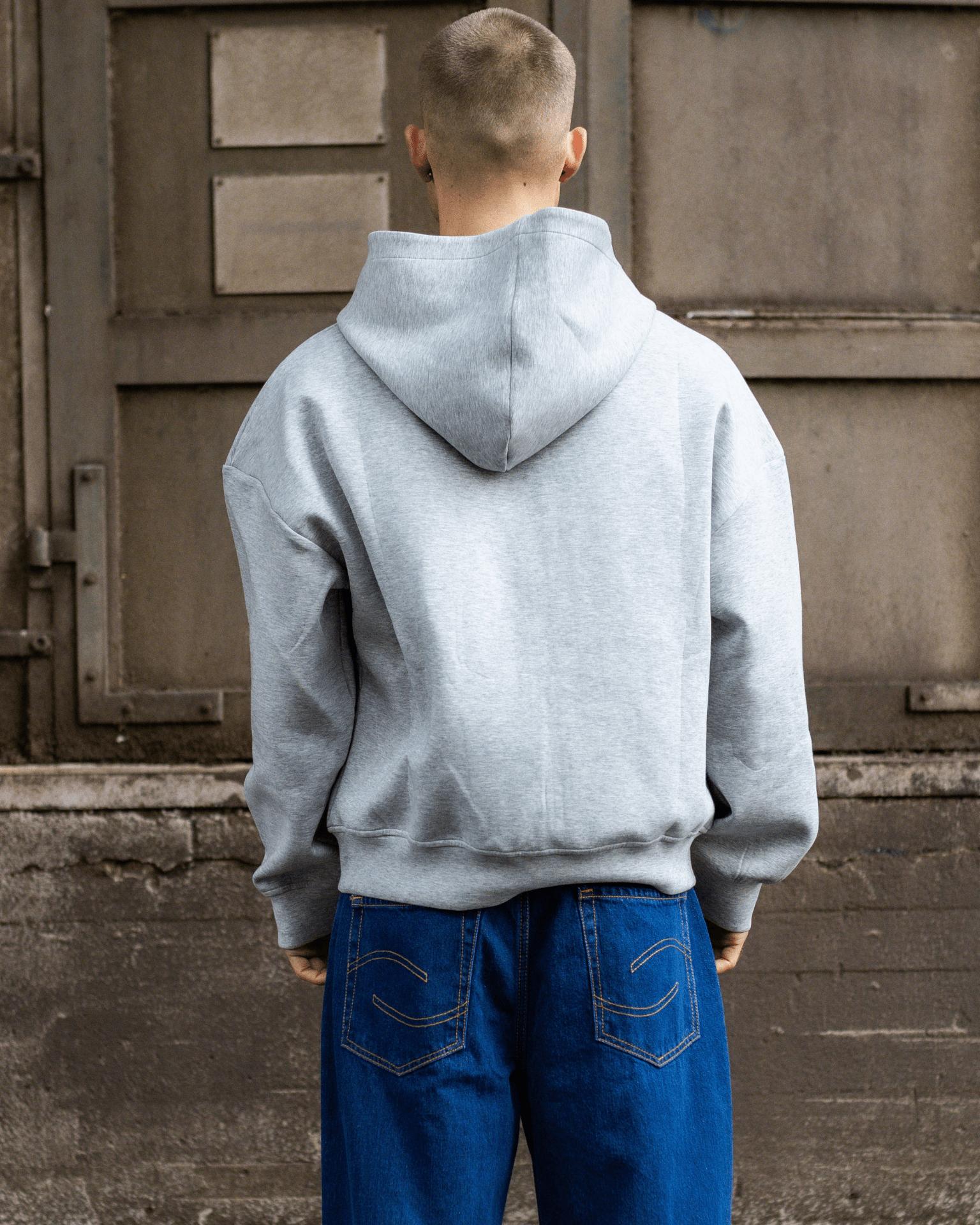 ASH SCUBA ZIP HOODIE - GREY