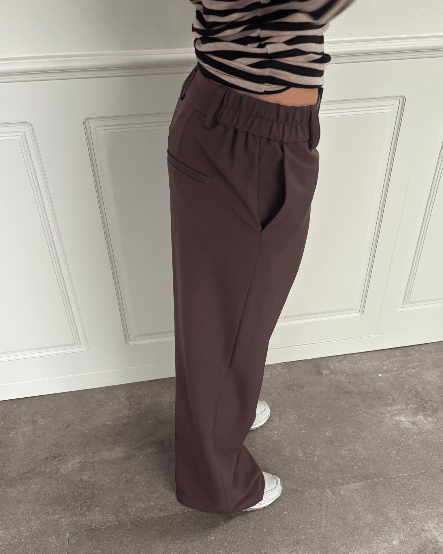 BELLA SUIT PANT (NEW) - BROWN