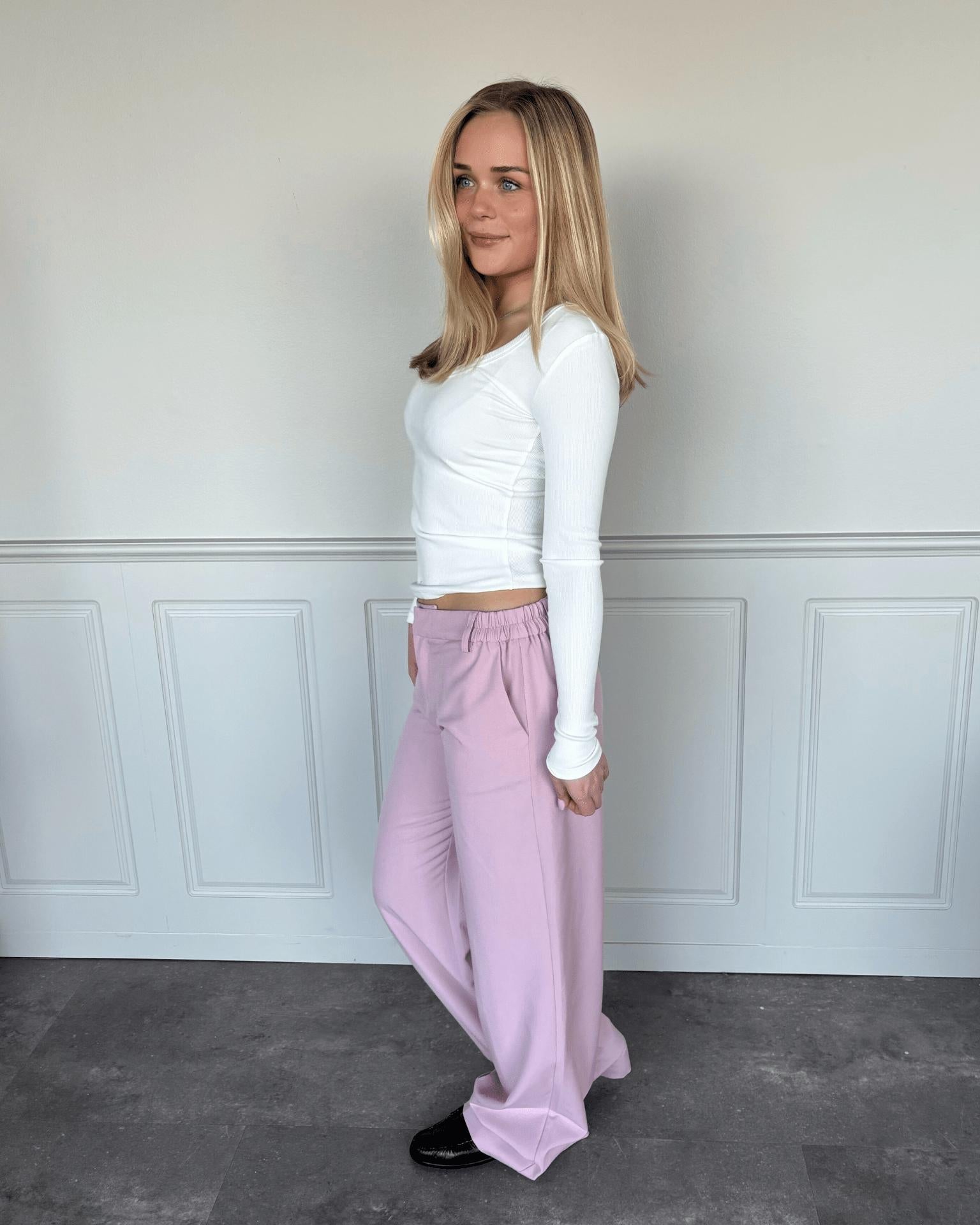 BELLA SUIT PANT (NEW) - LIGHT PINK