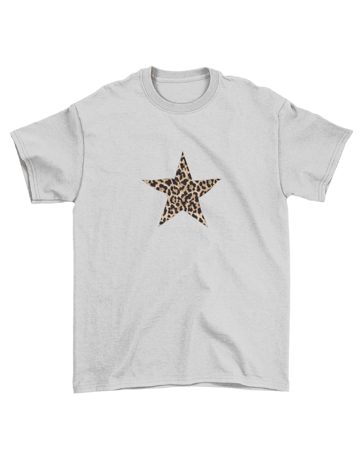 BROWN LEOSTAR BABY TEE - GREY