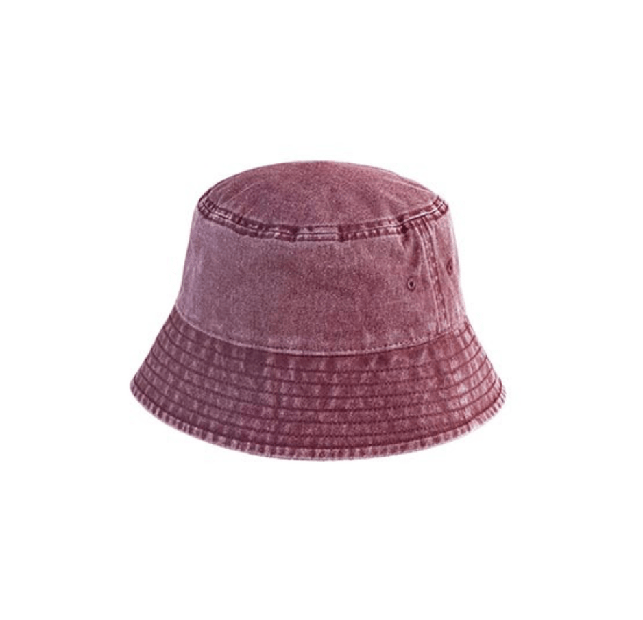 BUCKET HAT - VINTAGE RED - Dinvintageshop