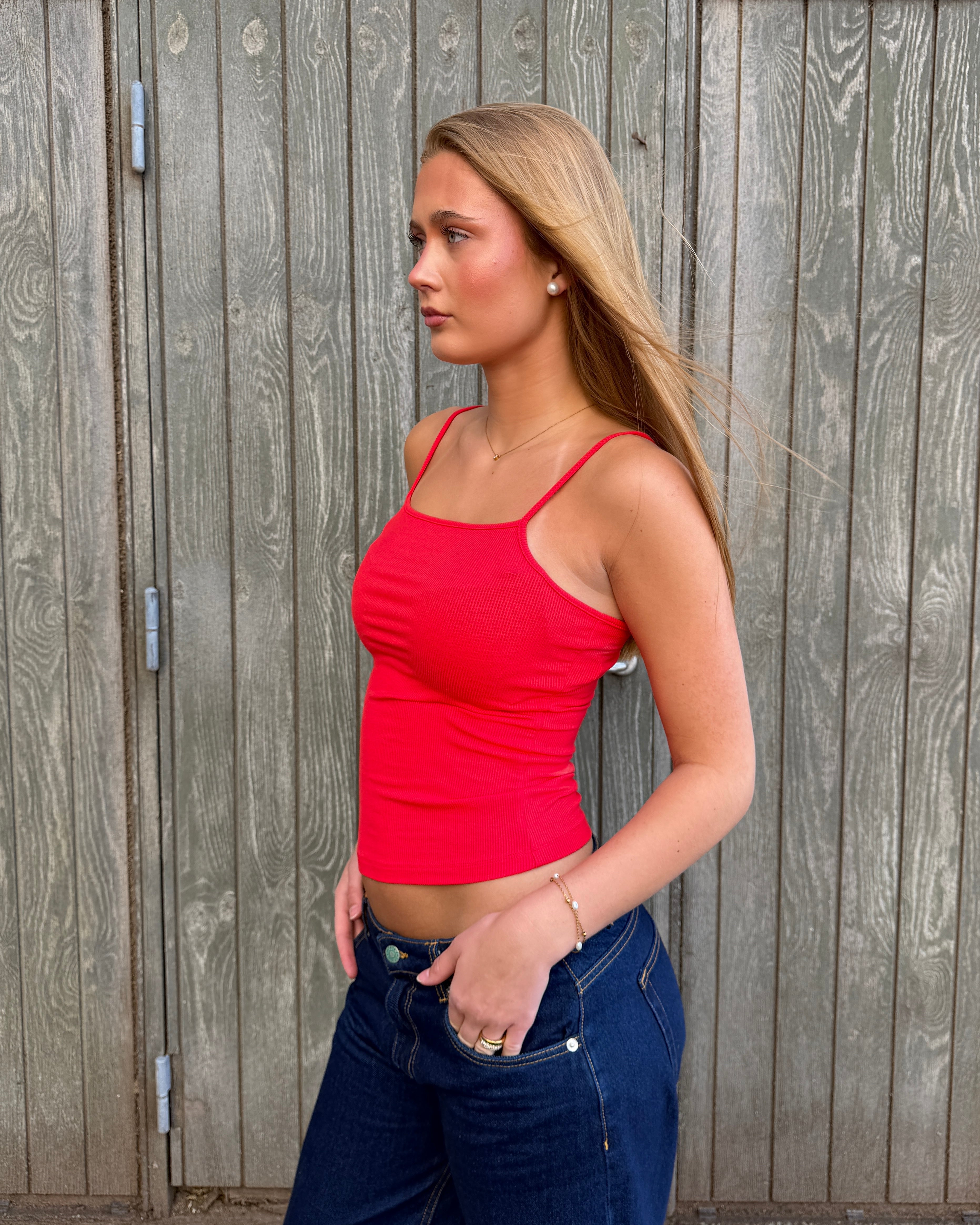 CAMILLE TANK TOP - RED